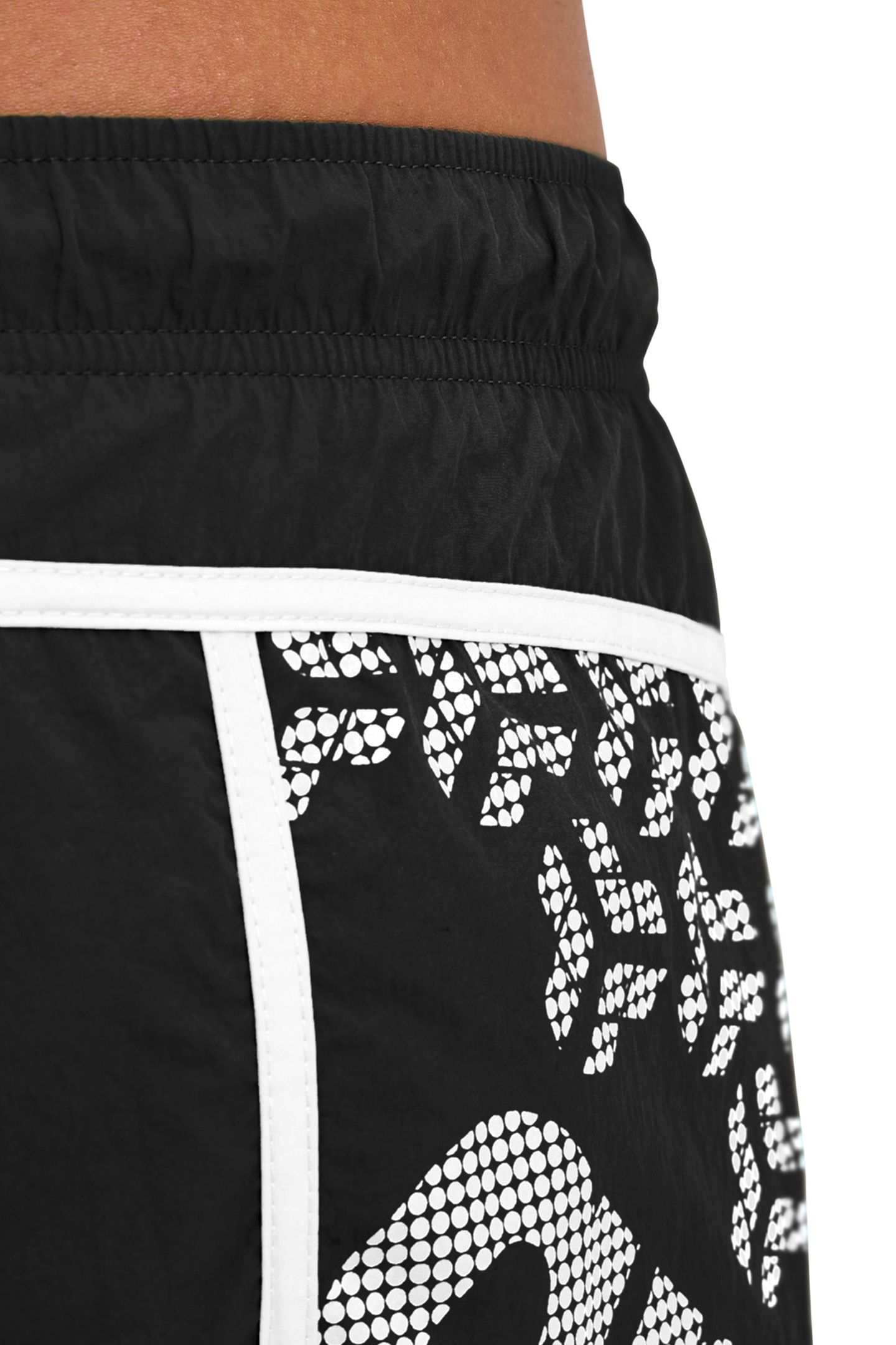 MEN'S ARENA PRO-FILE BEACH BOXER LOGO BLACK-WHITE 4