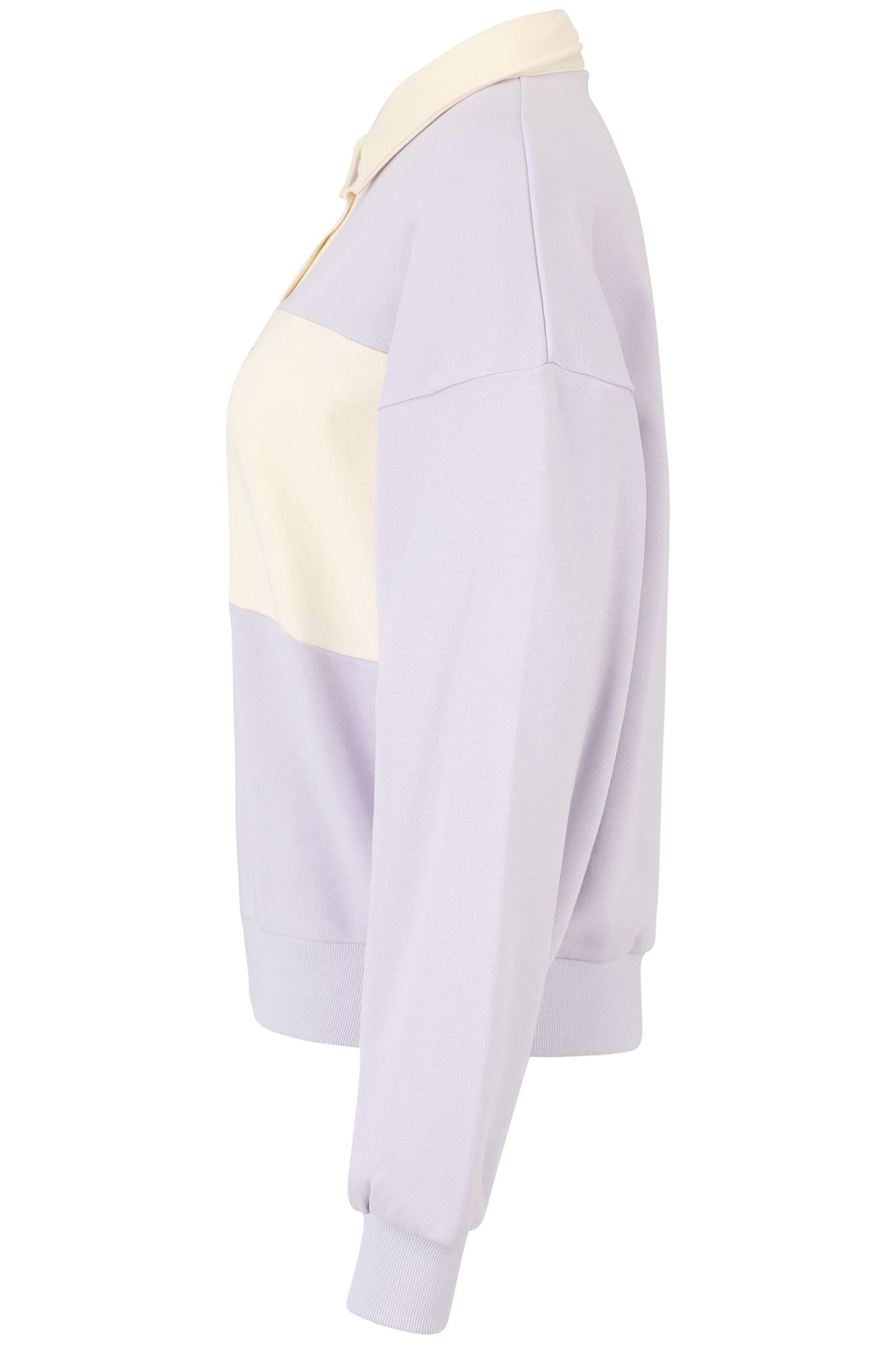 LANGOGNE OVERSIZED CROPPED POLO SWEAT THISTLE-ANTIQUE WHITE 6
