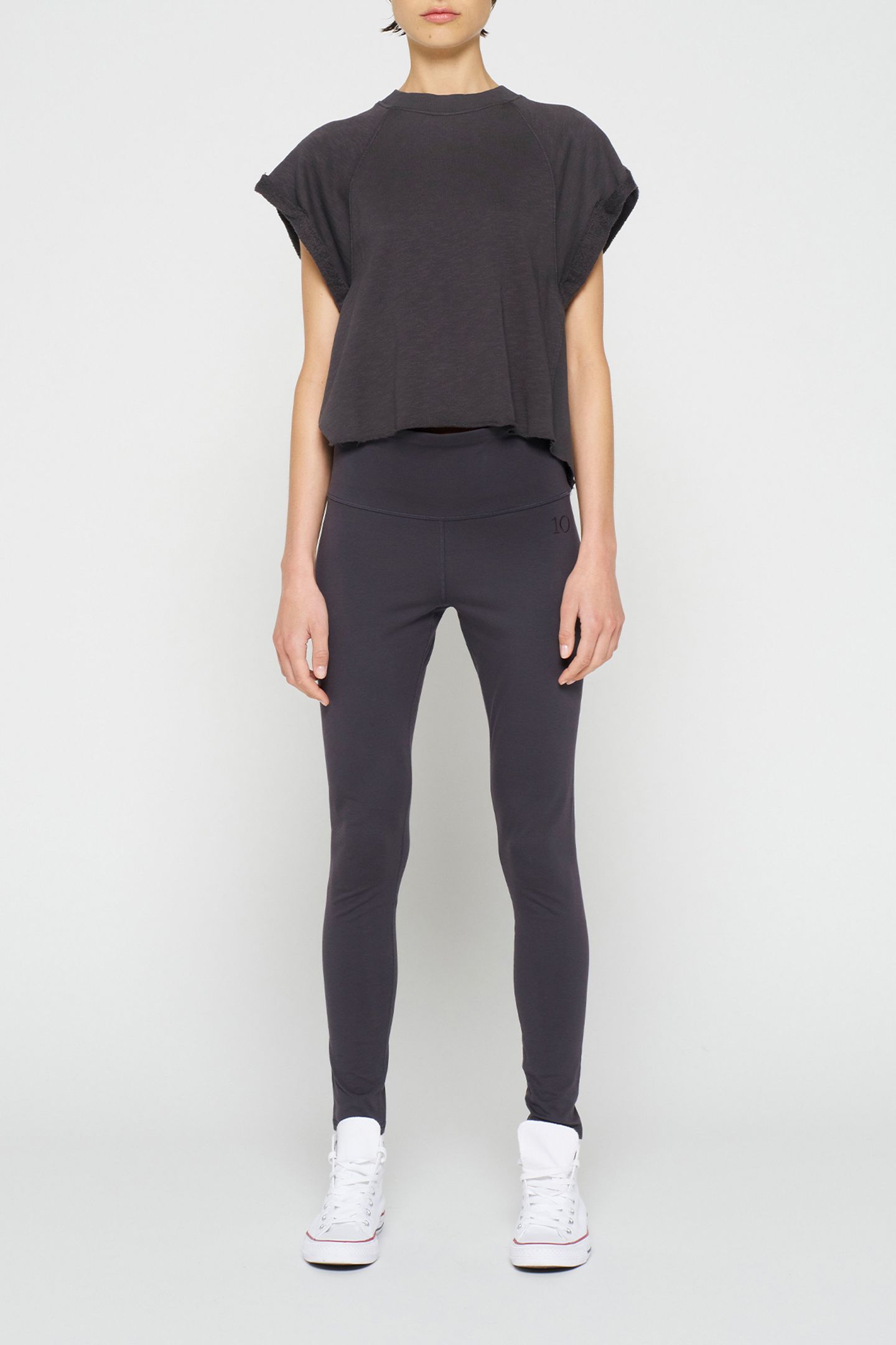 YOGA LEGGINGS GREY RAVEN 2