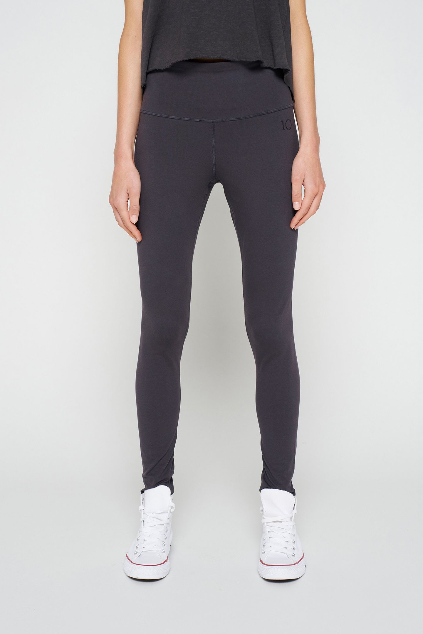 YOGA LEGGINGS GREY RAVEN 1
