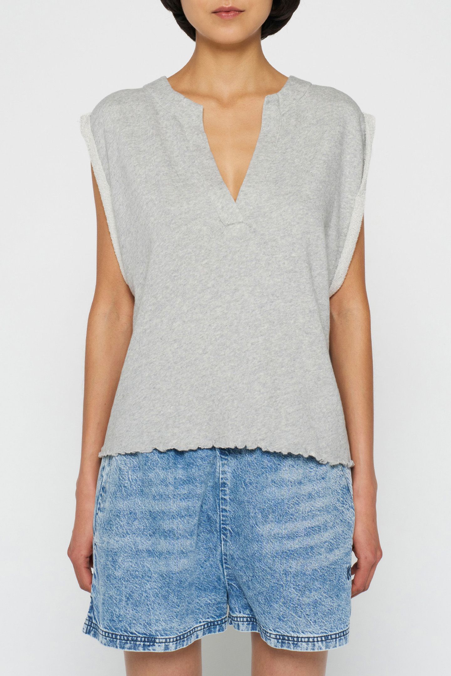 FLOWY SHORTS BLUE DENIM 4