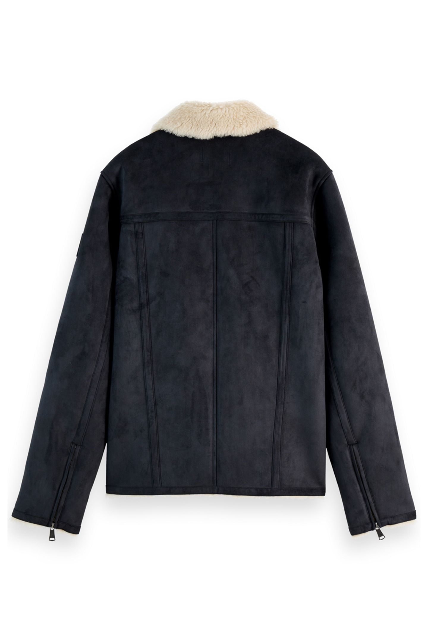 FAUX SHEERLING JACKET BLACK 4
