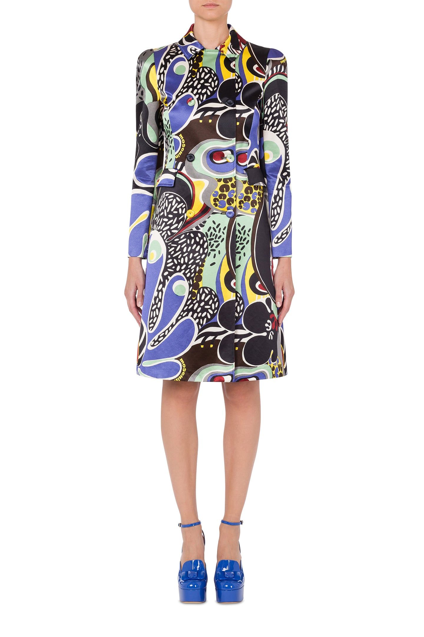 PSYCHEDELIC PRINT COAT BLACK 1