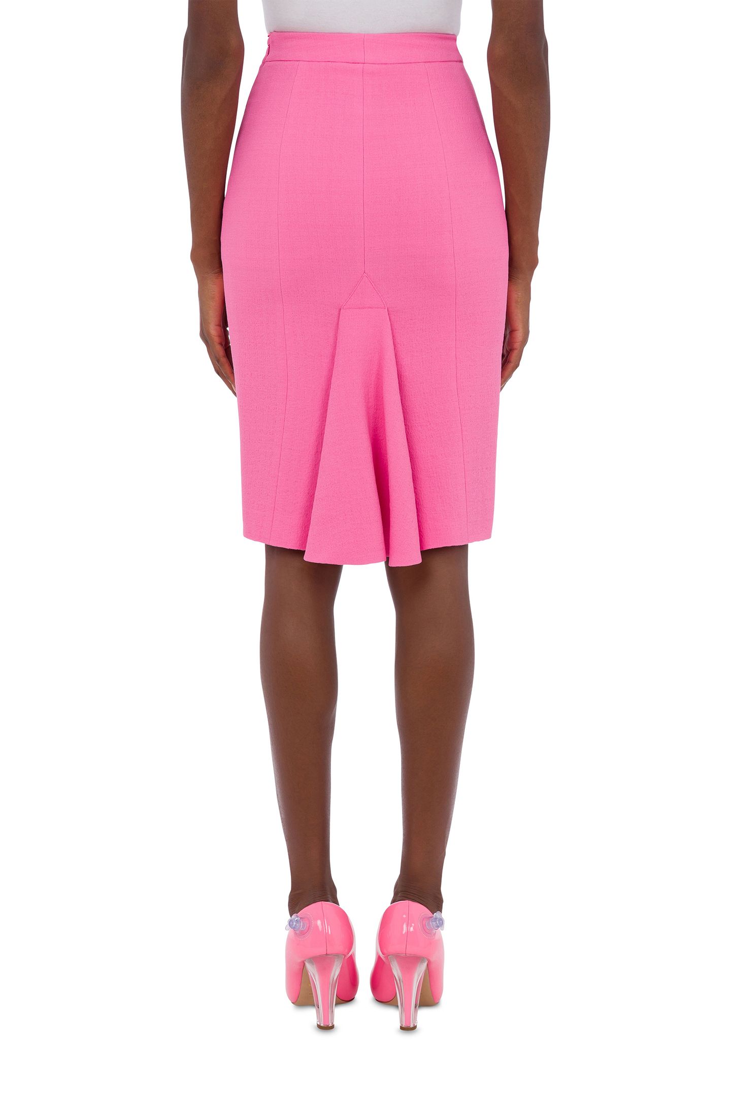 STRETCH VISCOSE CRÊPE SKIRT PINK 2