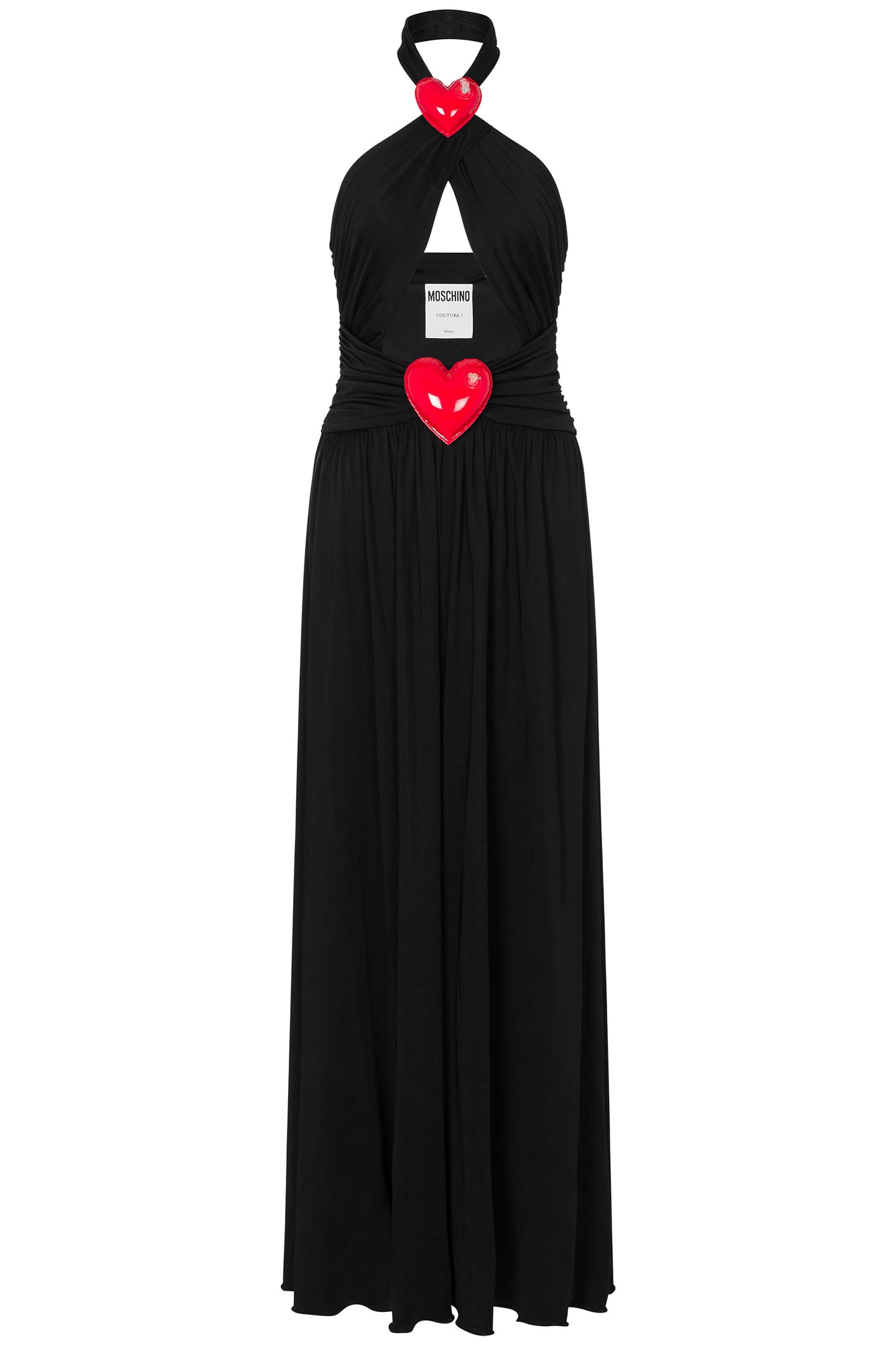 INFLATABLE HEARTS ORGANZINE DRESS BLACK 3