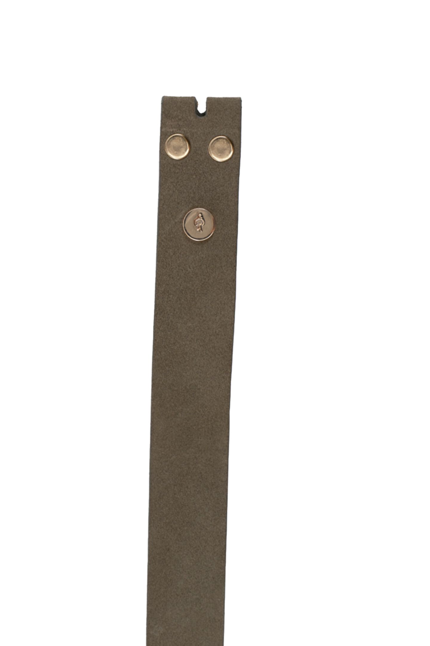 AMOR - KHAKI BELT IN CERTIFIED SUEDE LEATHER 4