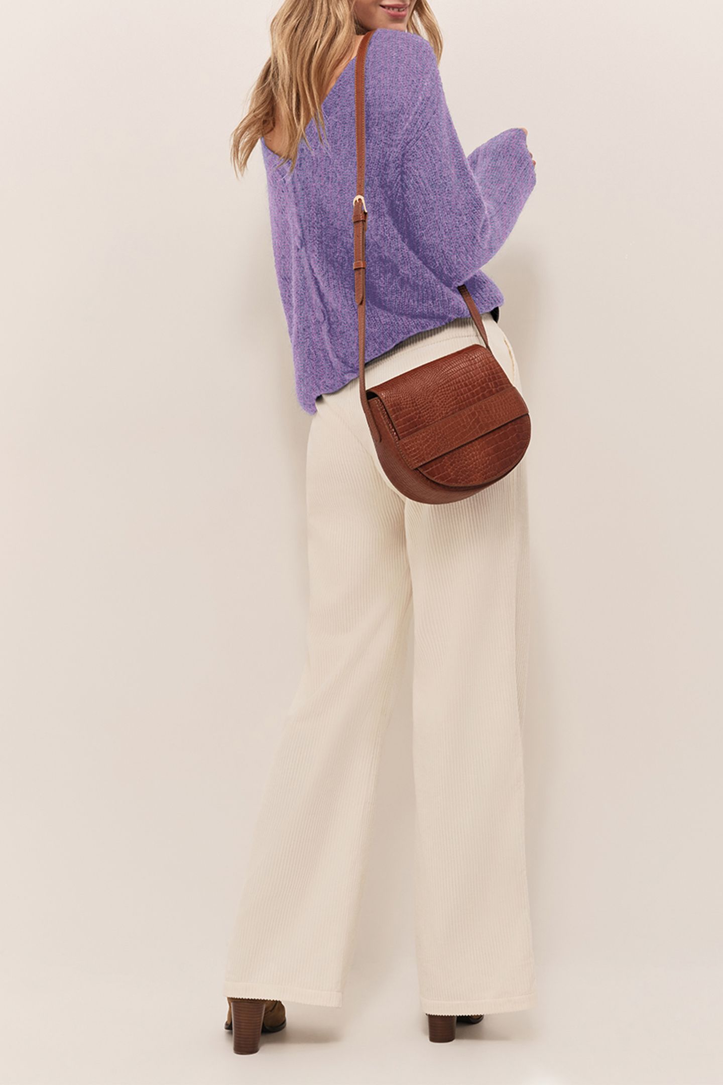 THILO - FANCY KNITTED AMETHYST CARDIGAN 4