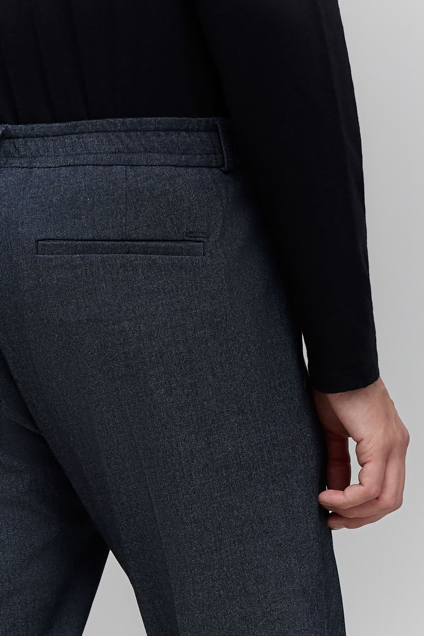 NAVY MOTTLED JOGPANTS 7