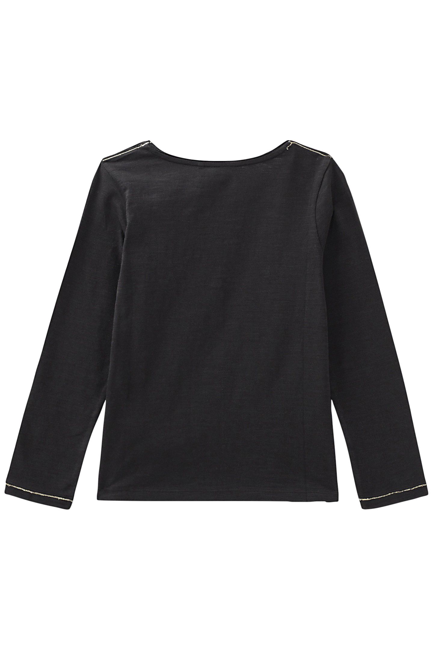 GIRLS’ BLACK ESSENTIALS EMBROIDERED IKKS T.SHIRT 2