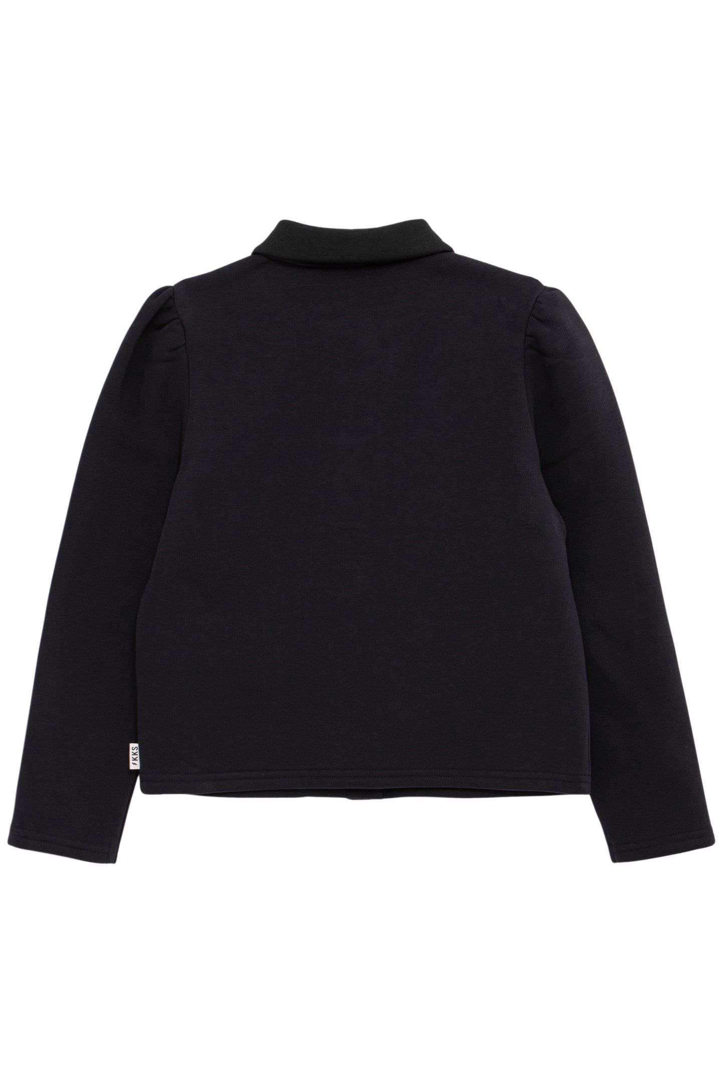 GIRL'S NAVY FLEECE BUTTON-DOWN CARDIGAN 2