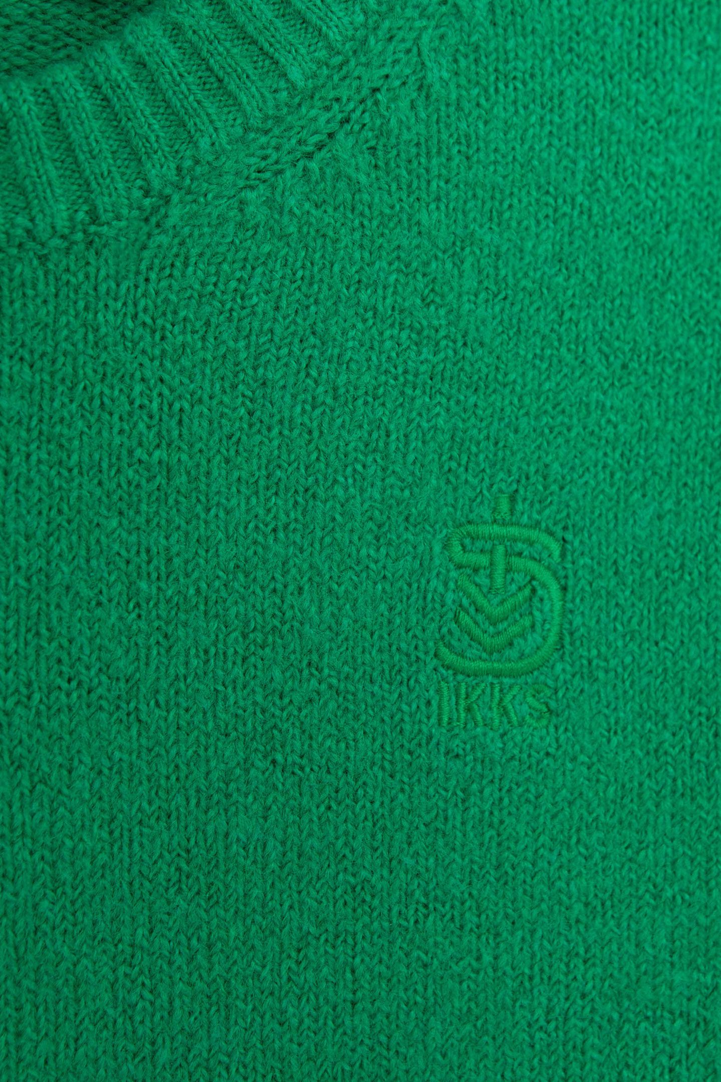 BOY'S GREEN FLUFFY KNIT SWEATER 6