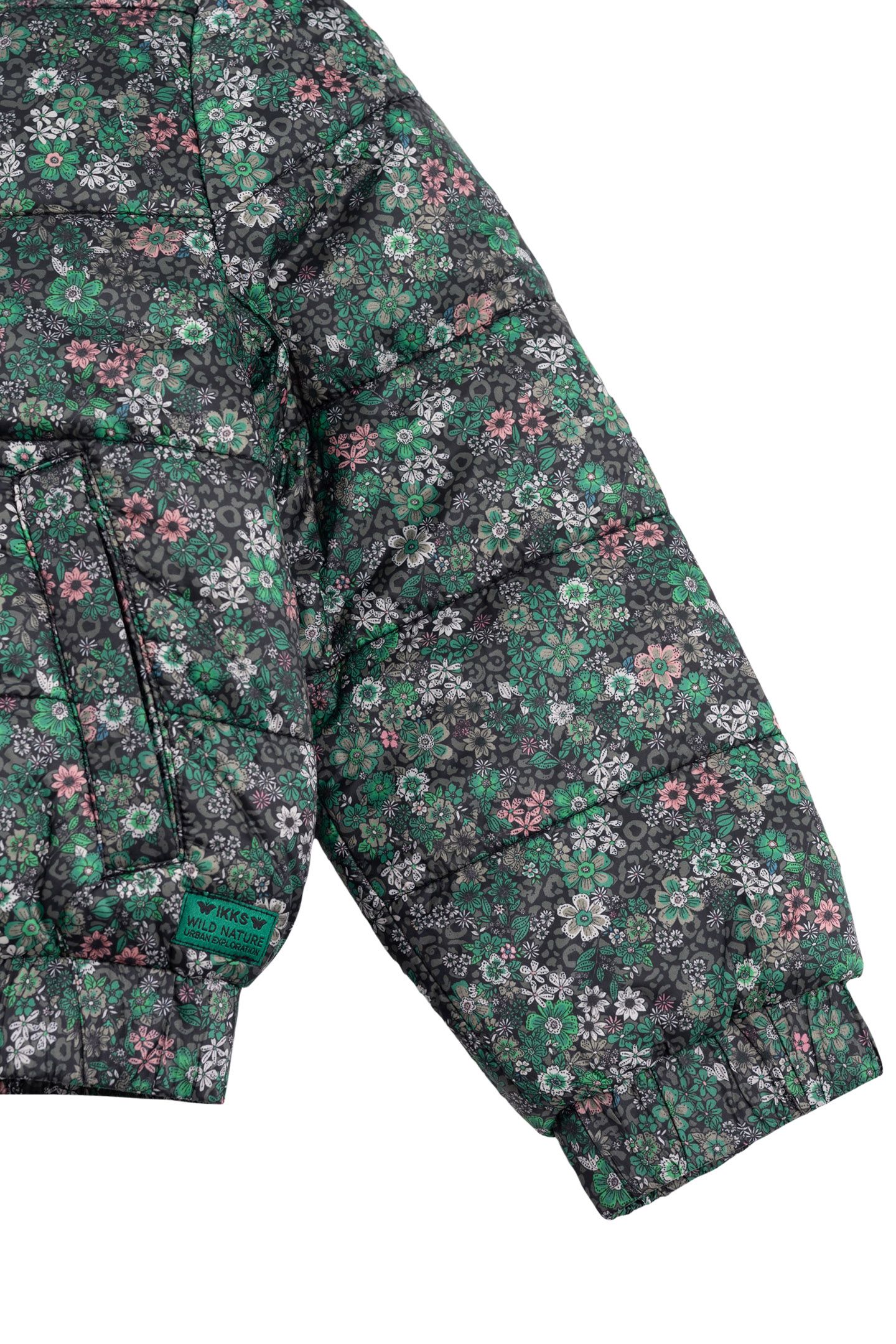GIRL'S LEO-PRINT KHAKI PADDED JACKET 6