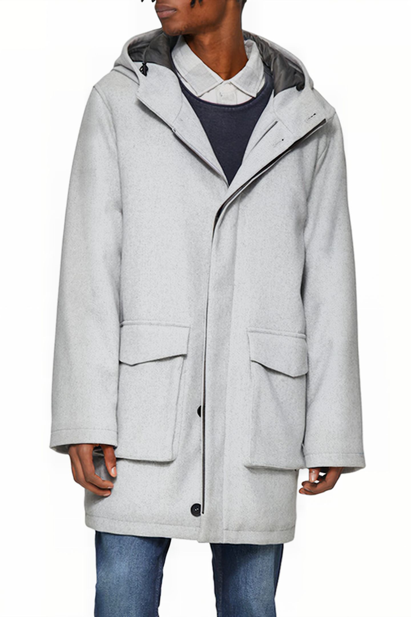 S. OLIVER-QS JACKETS OUTDOOR GREY/BLACK 1