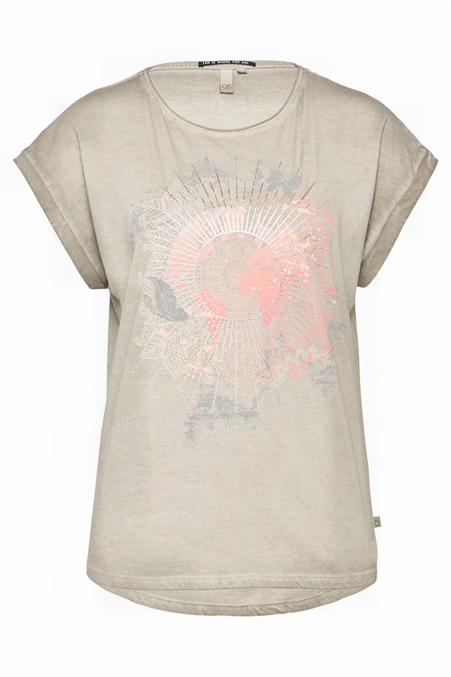 S.OLIVER-QS T-SHIRTS GREY/BLACK 4