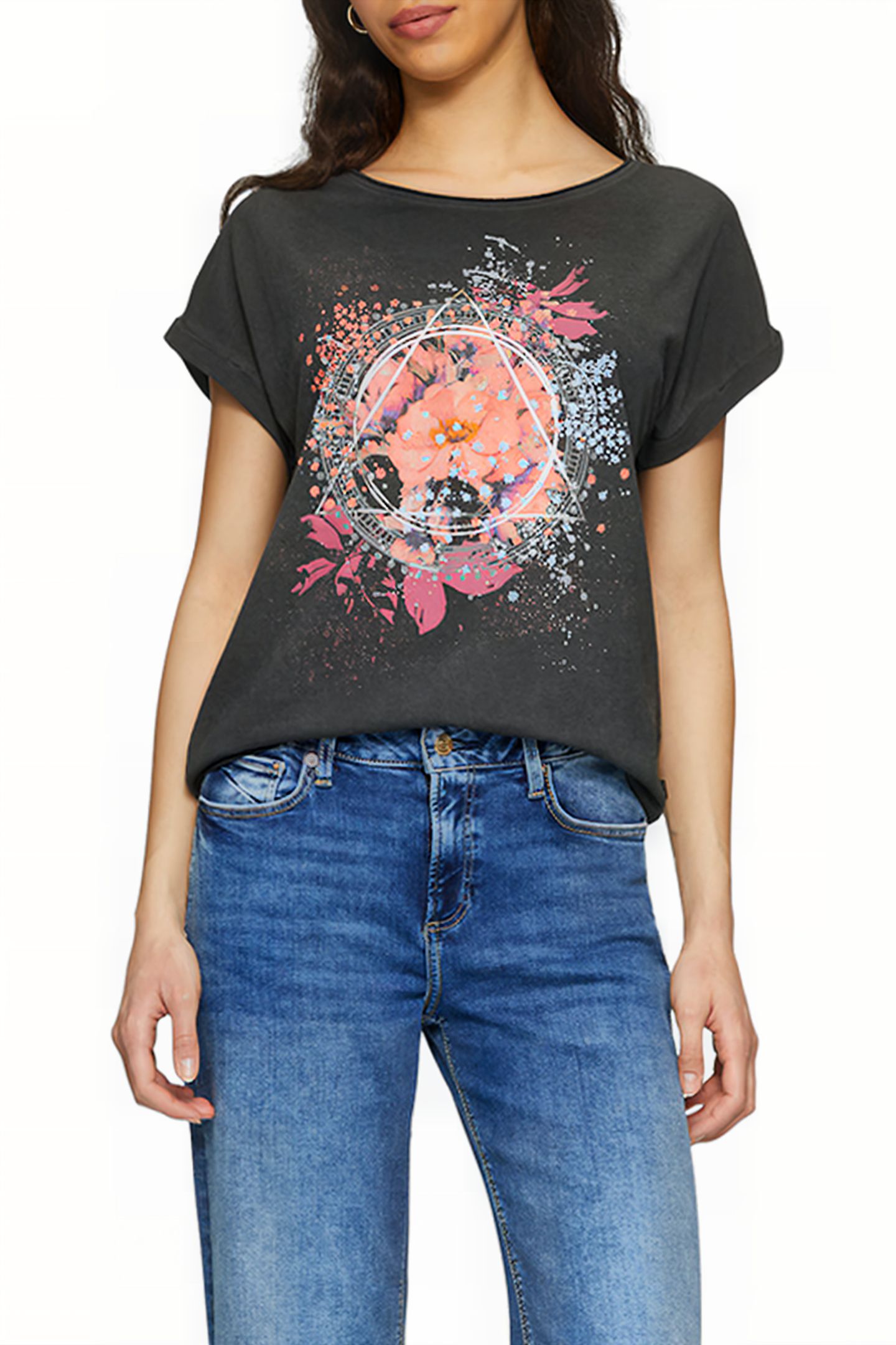 S.OLIVER-QS T-SHIRTS BLACK 1