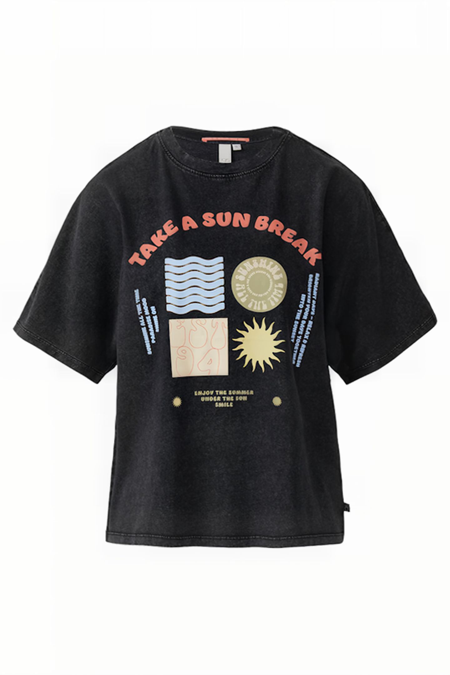 S.OLIVER-QS T-SHIRTS BLACK 4