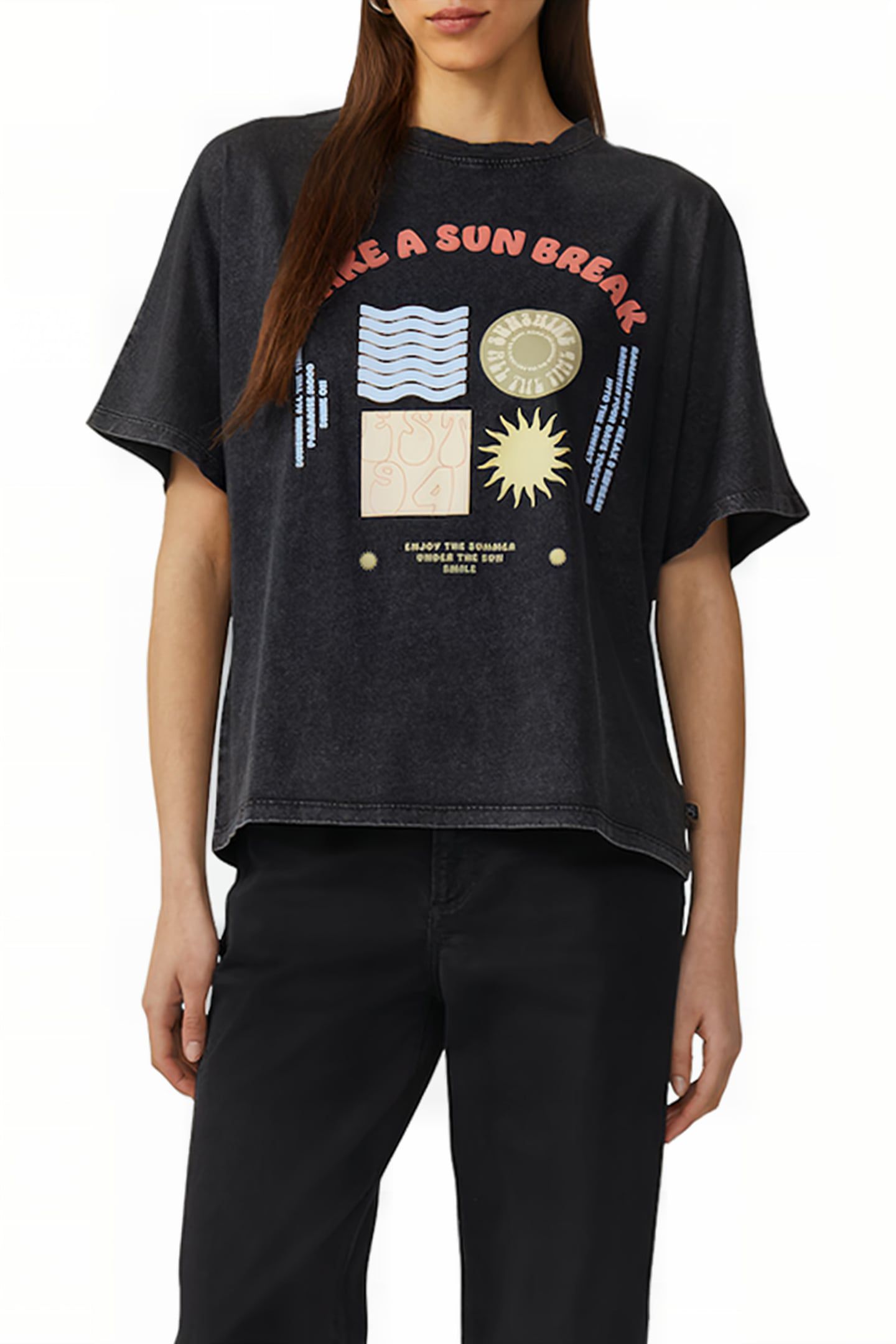S.OLIVER-QS T-SHIRTS BLACK 1