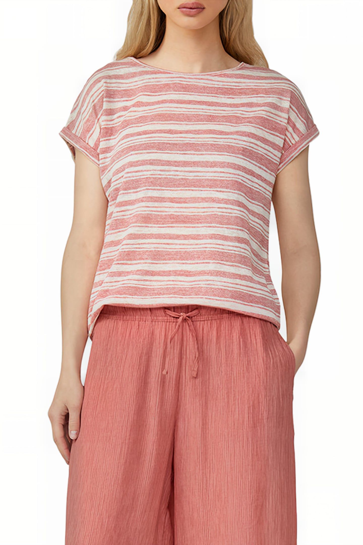 S.OLIVER-QS T-SHIRTS ORANGE 1