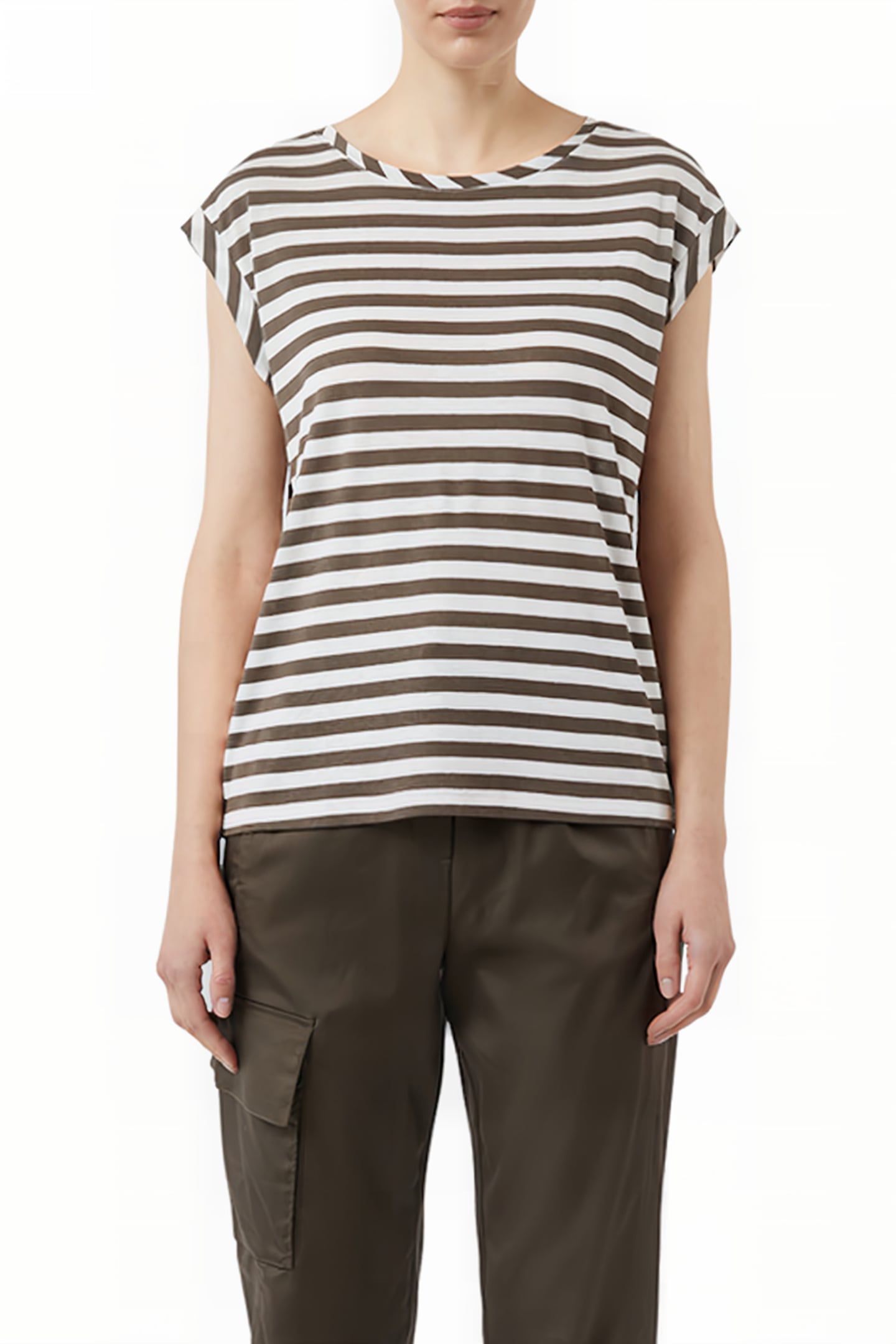 COMMA T-SHIRTS BROWN 1