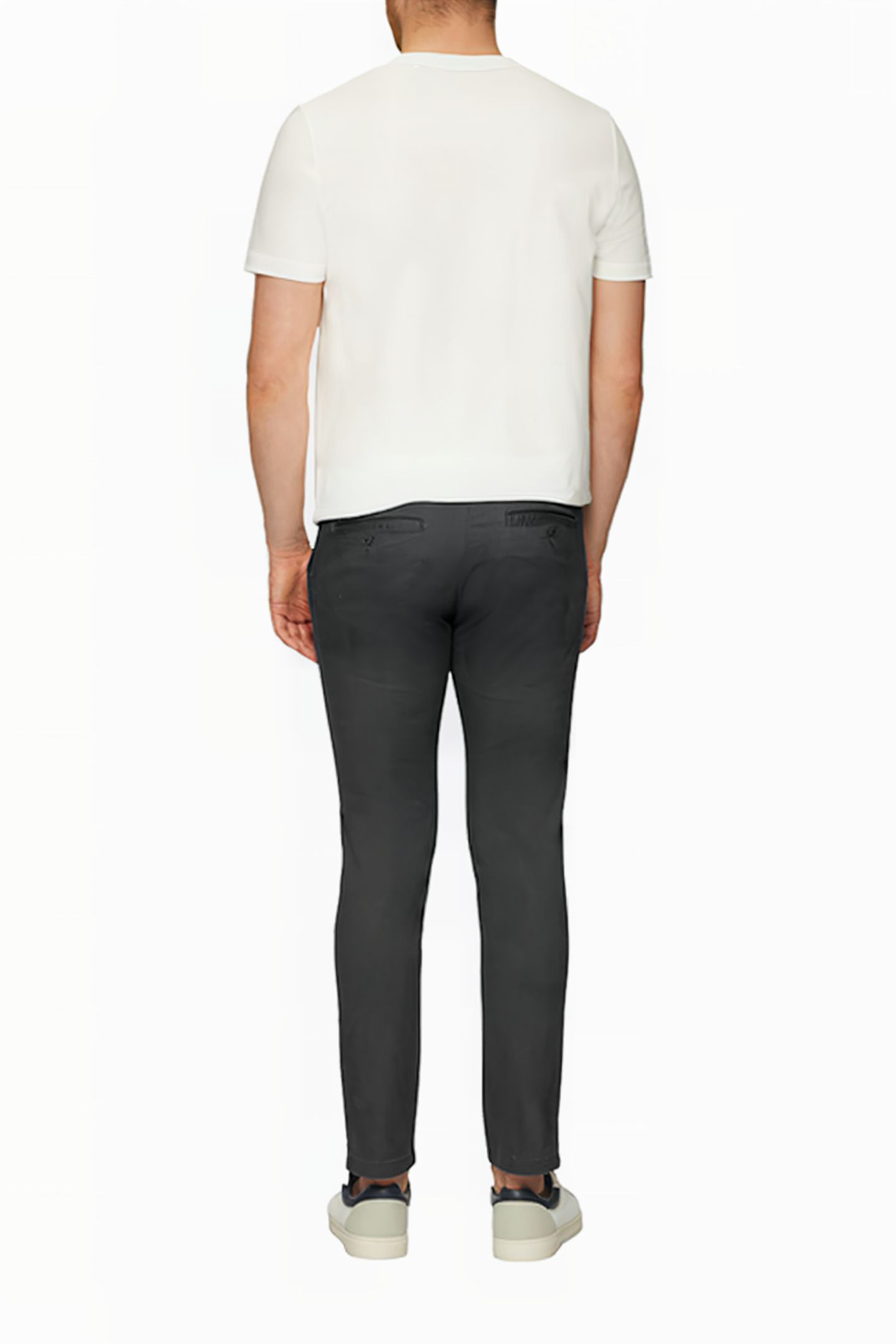 S.OLIVER PANTS GREY/BLACK 3