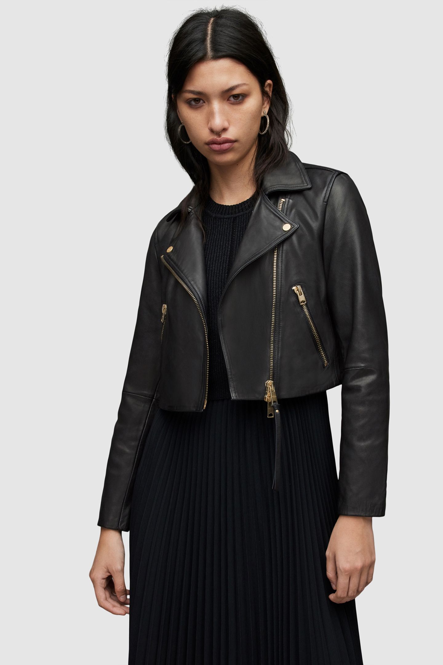 DALBY CROP BIKER BLACK 1