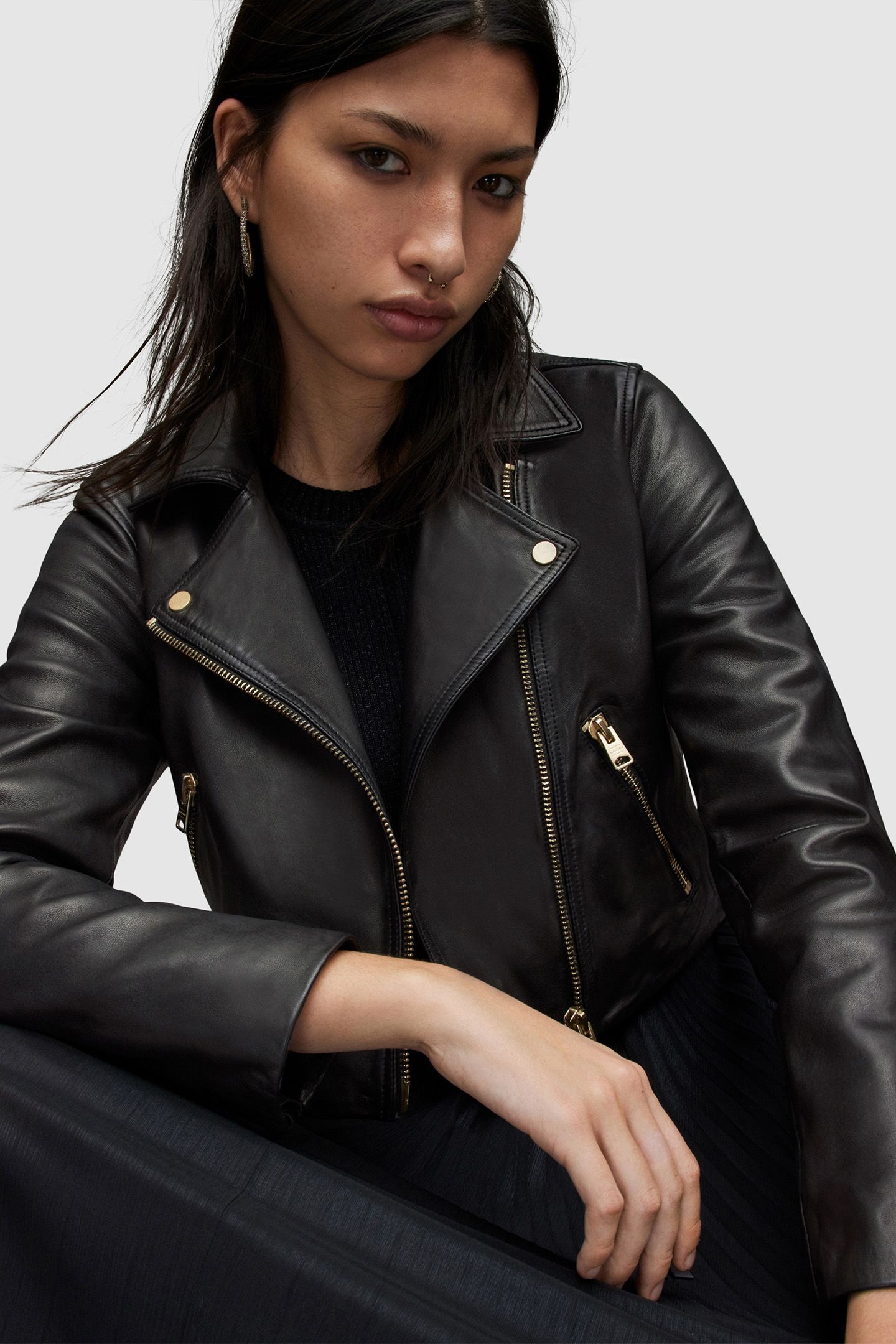 DALBY CROP BIKER BLACK 7