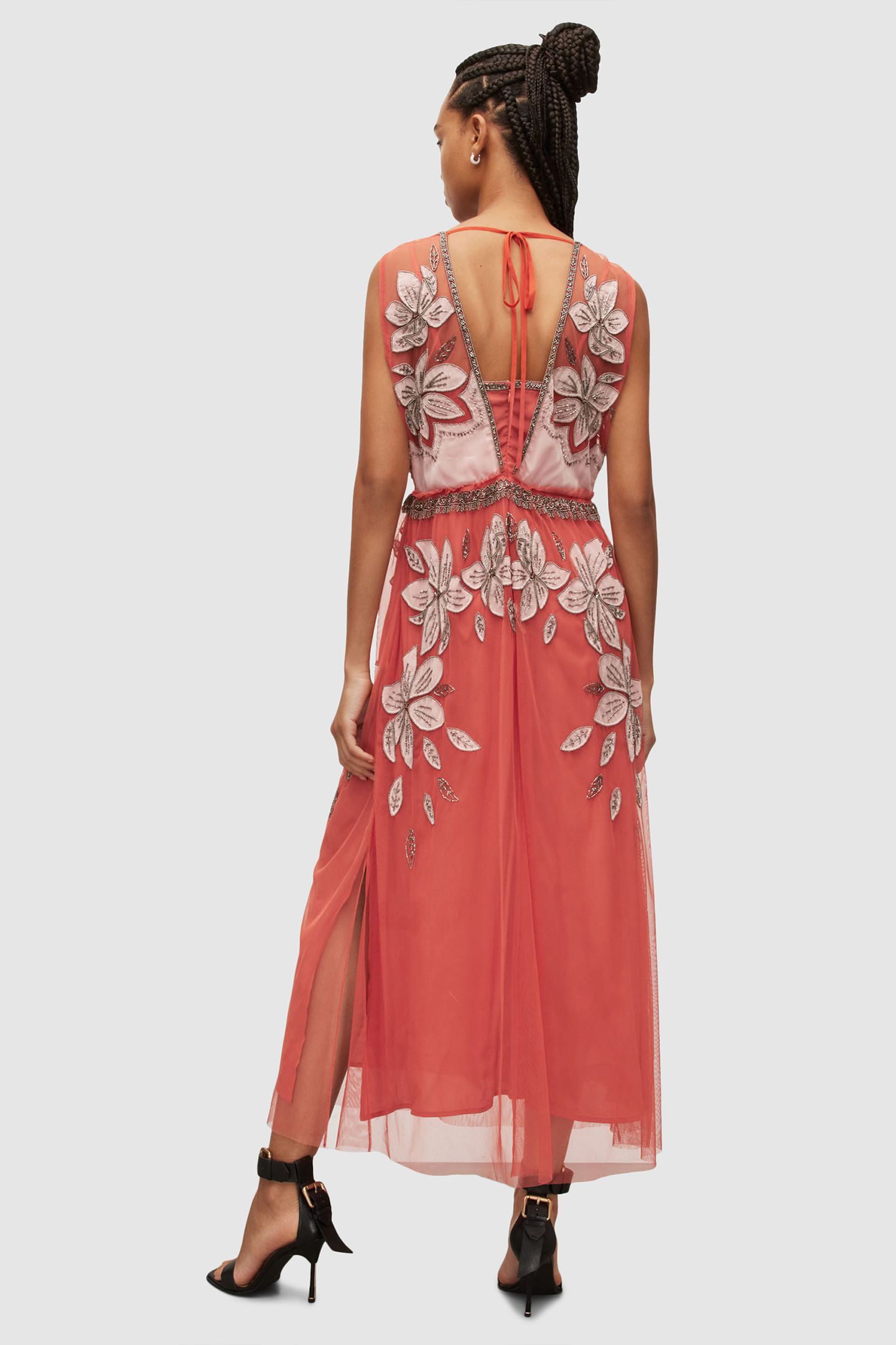 LAIA EMB DRESS VIVID ORANGE 2