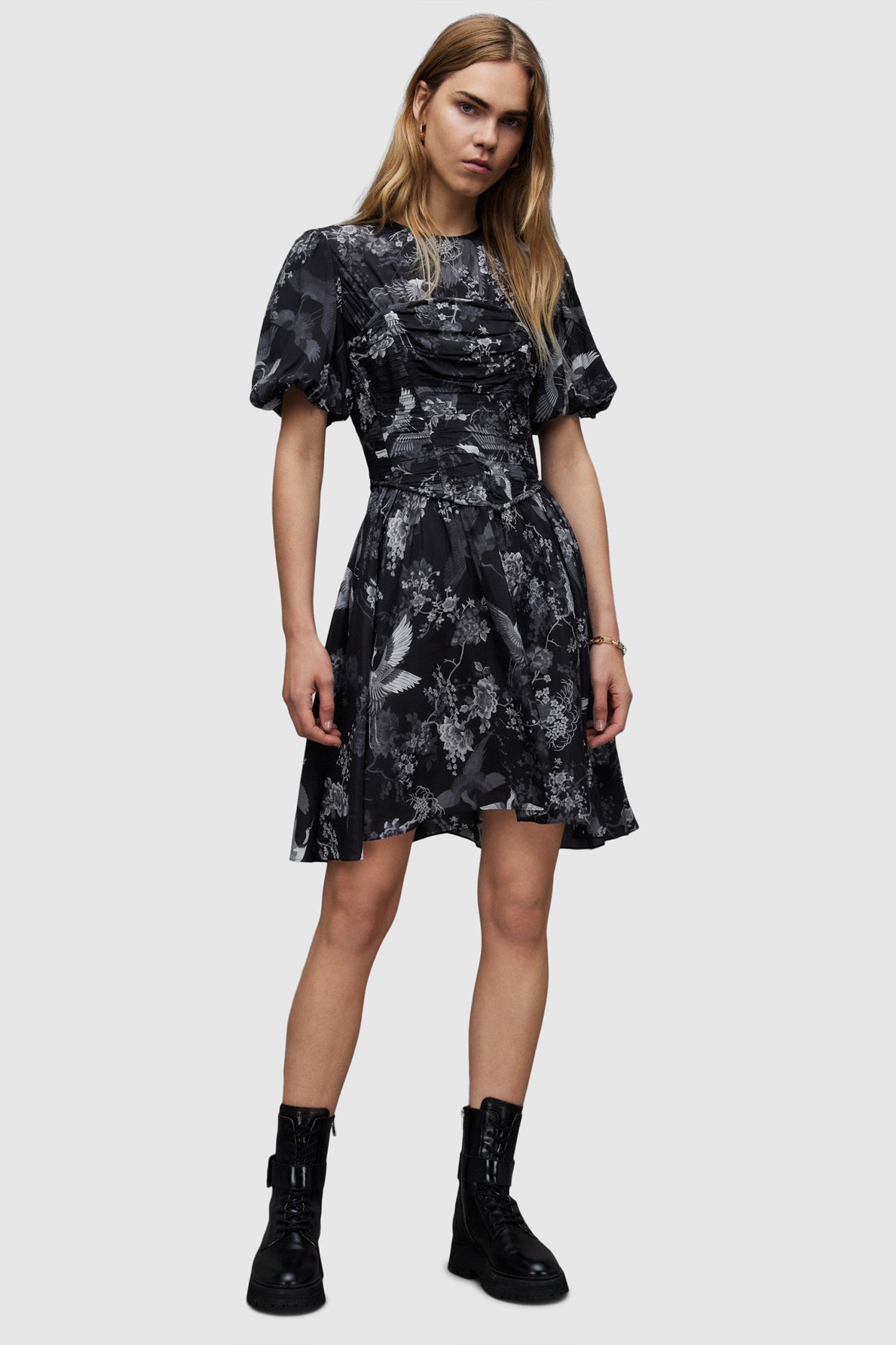 ALI PEGGY DRESS BLACK 3
