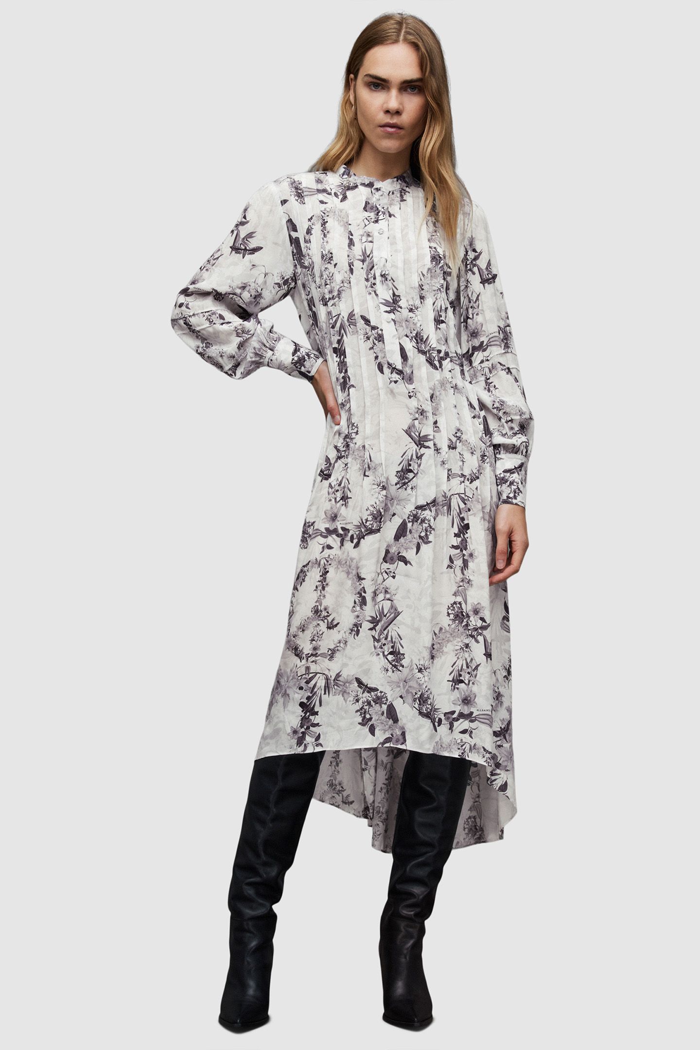 EILA AUDREY DRESS MONO WHITE 5