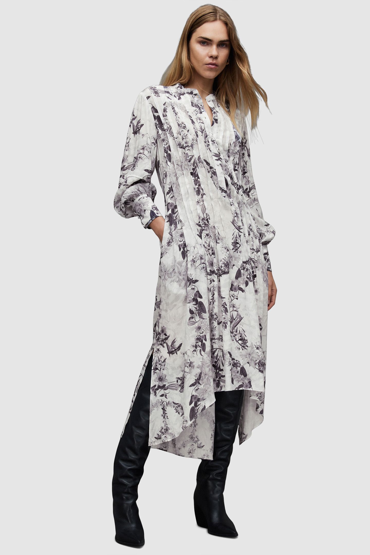 EILA AUDREY DRESS MONO WHITE 7