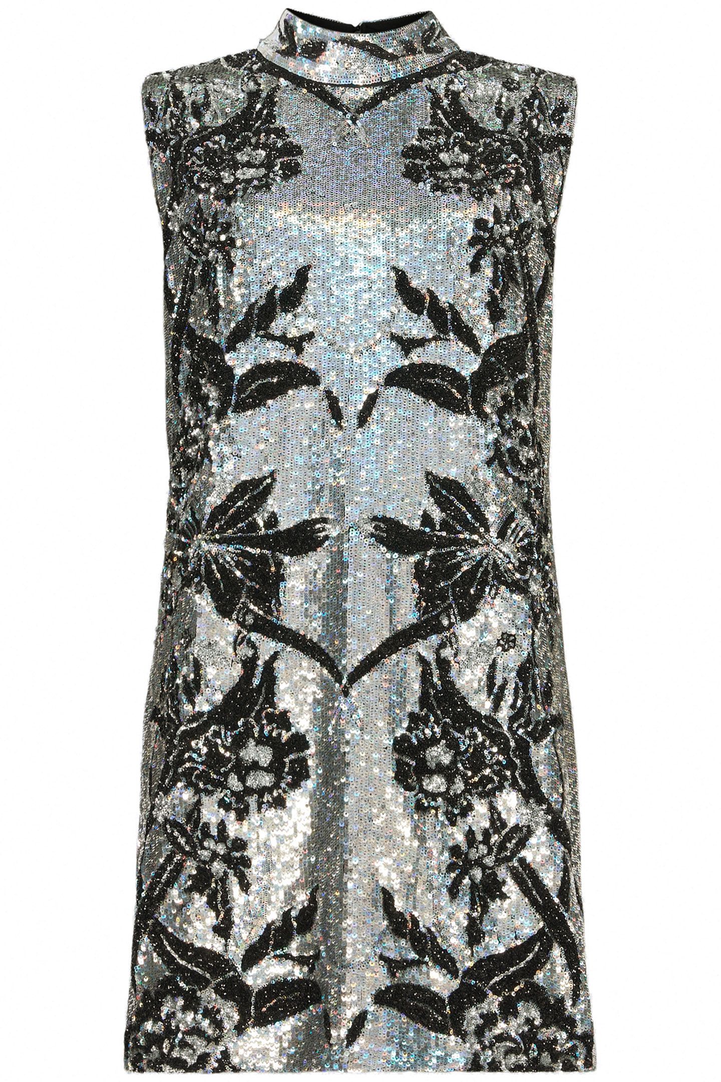 HARPER EMB MINI DRES SILVER 4