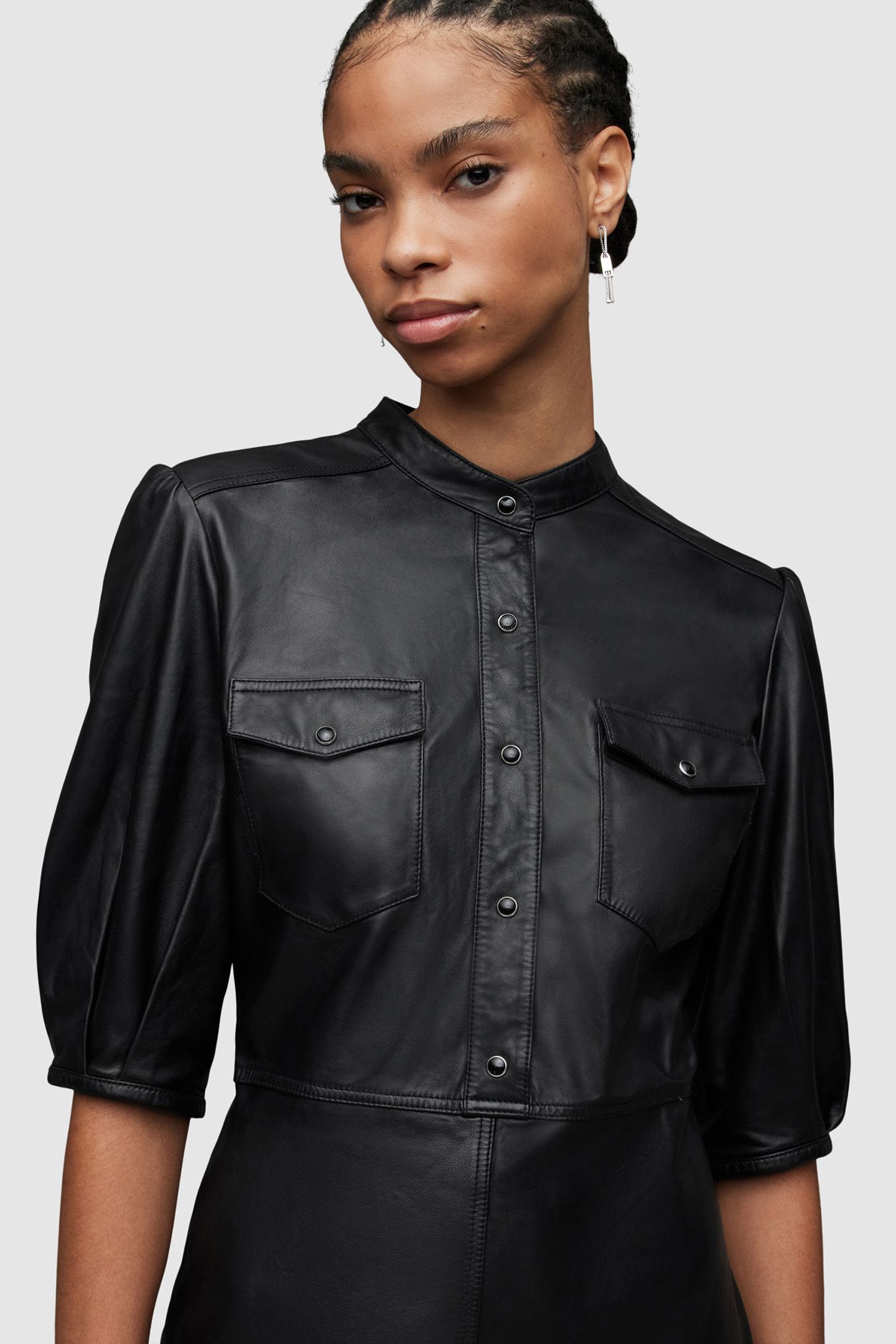 JACKIE LEATHER DRESS BLACK 5