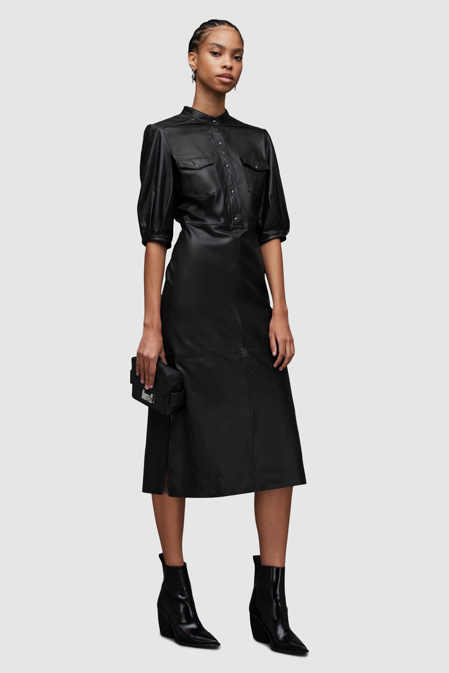 JACKIE LEATHER DRESS BLACK 4