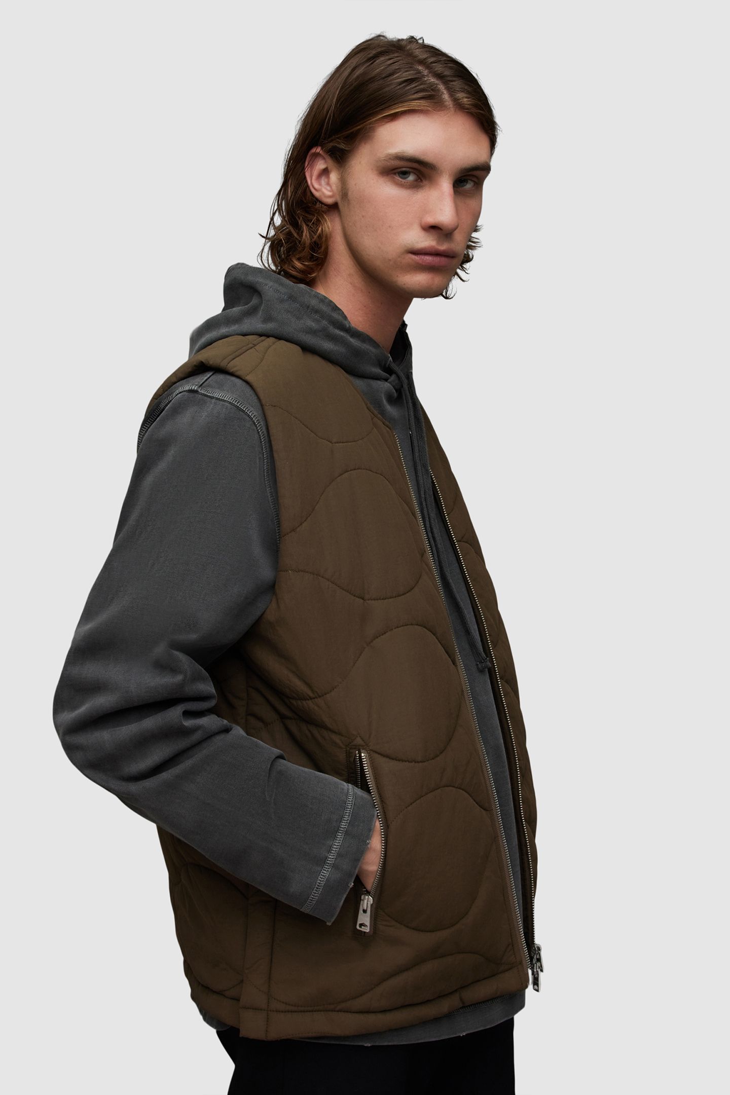 NEBULAR VEST KHAKI BROWN 5