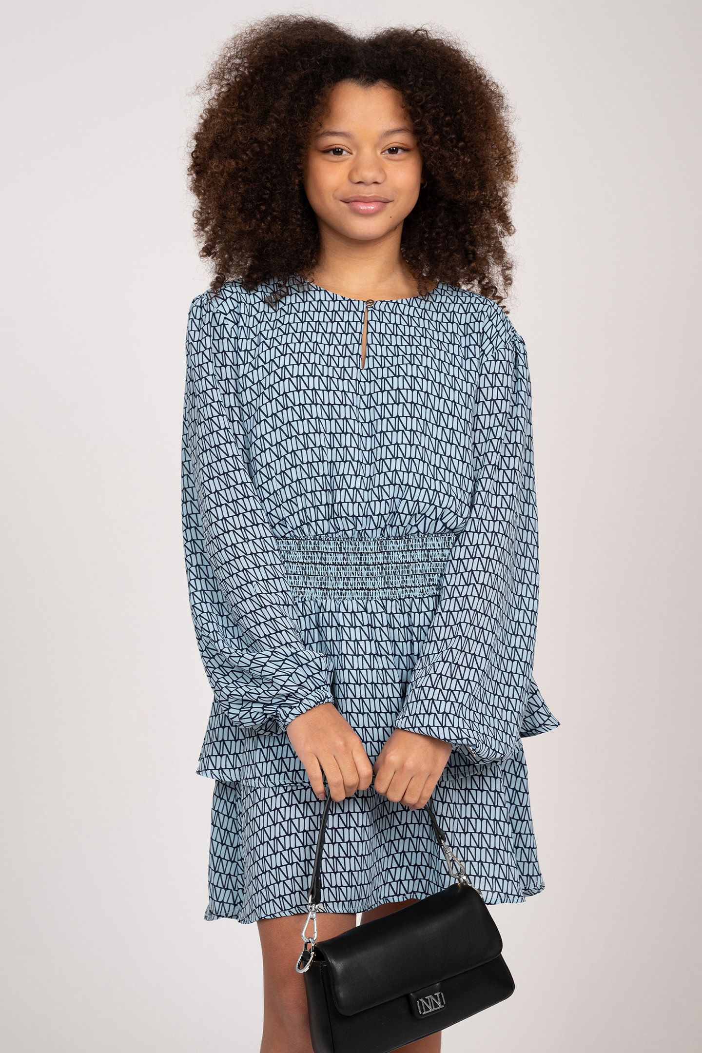 LEIGHTON LOGO DRESS SKY BLUE 1