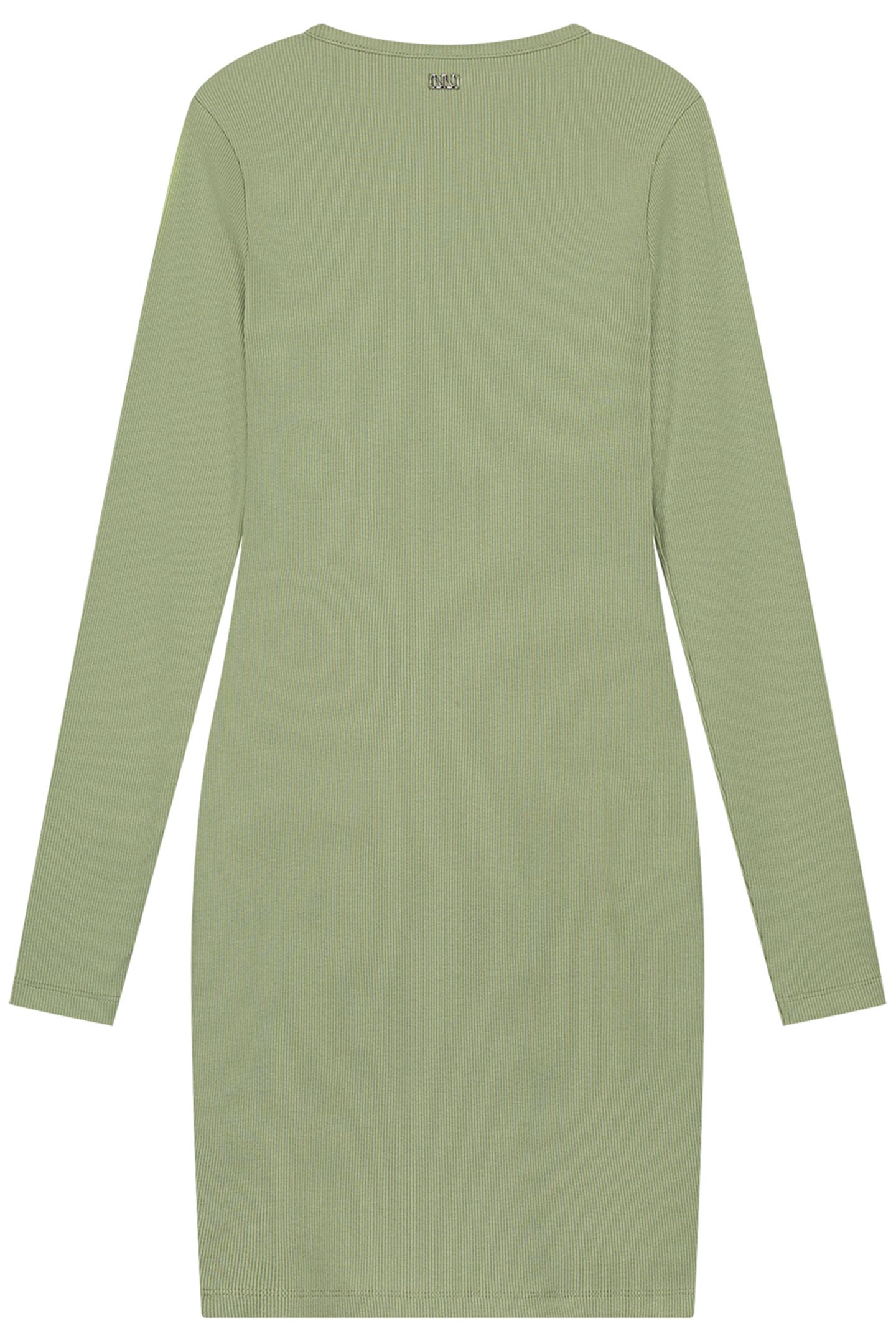PRESLEY RIB DRESS CROCODILE GREEN 3