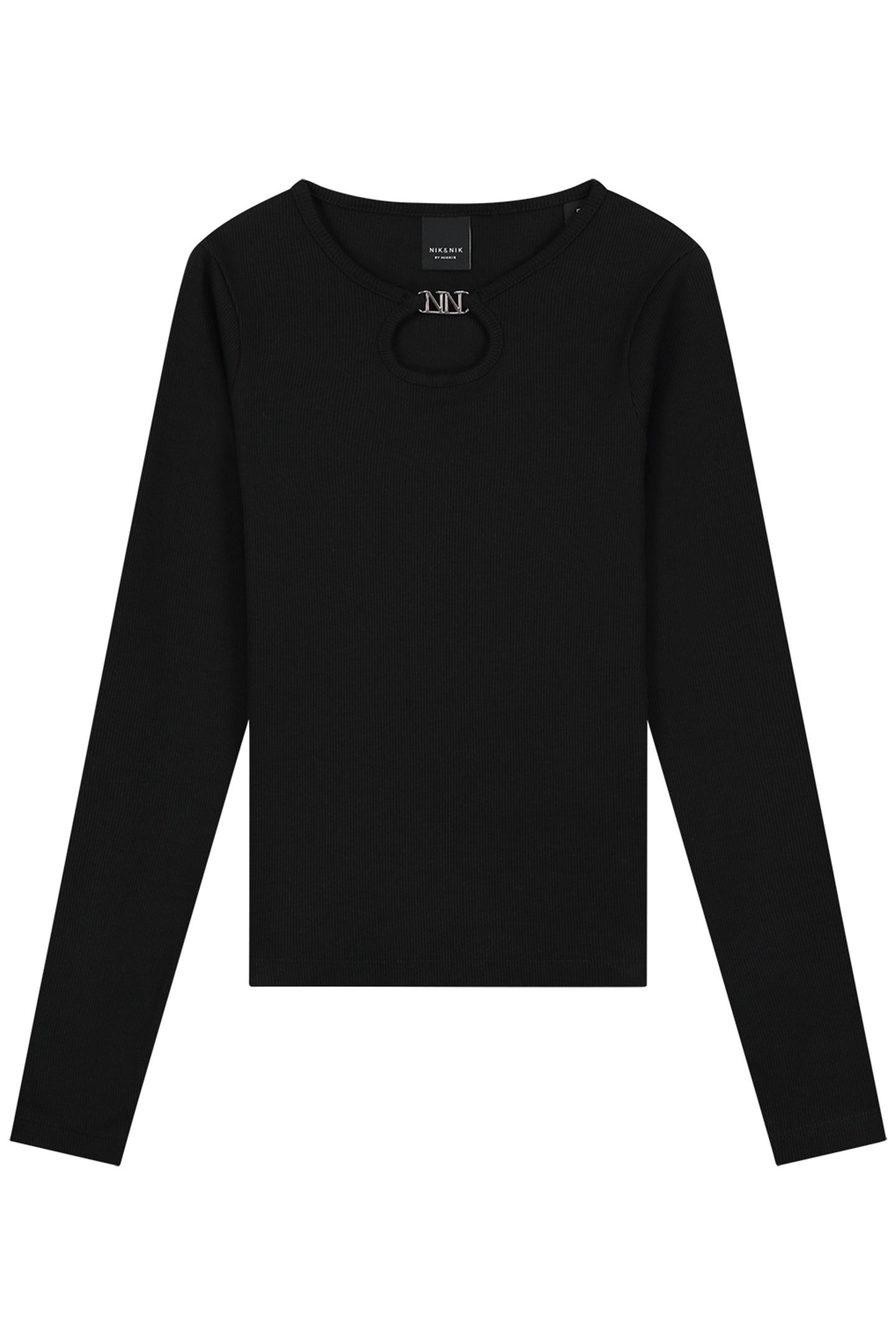 PRESLEY LS RIB TOP BLACK 2