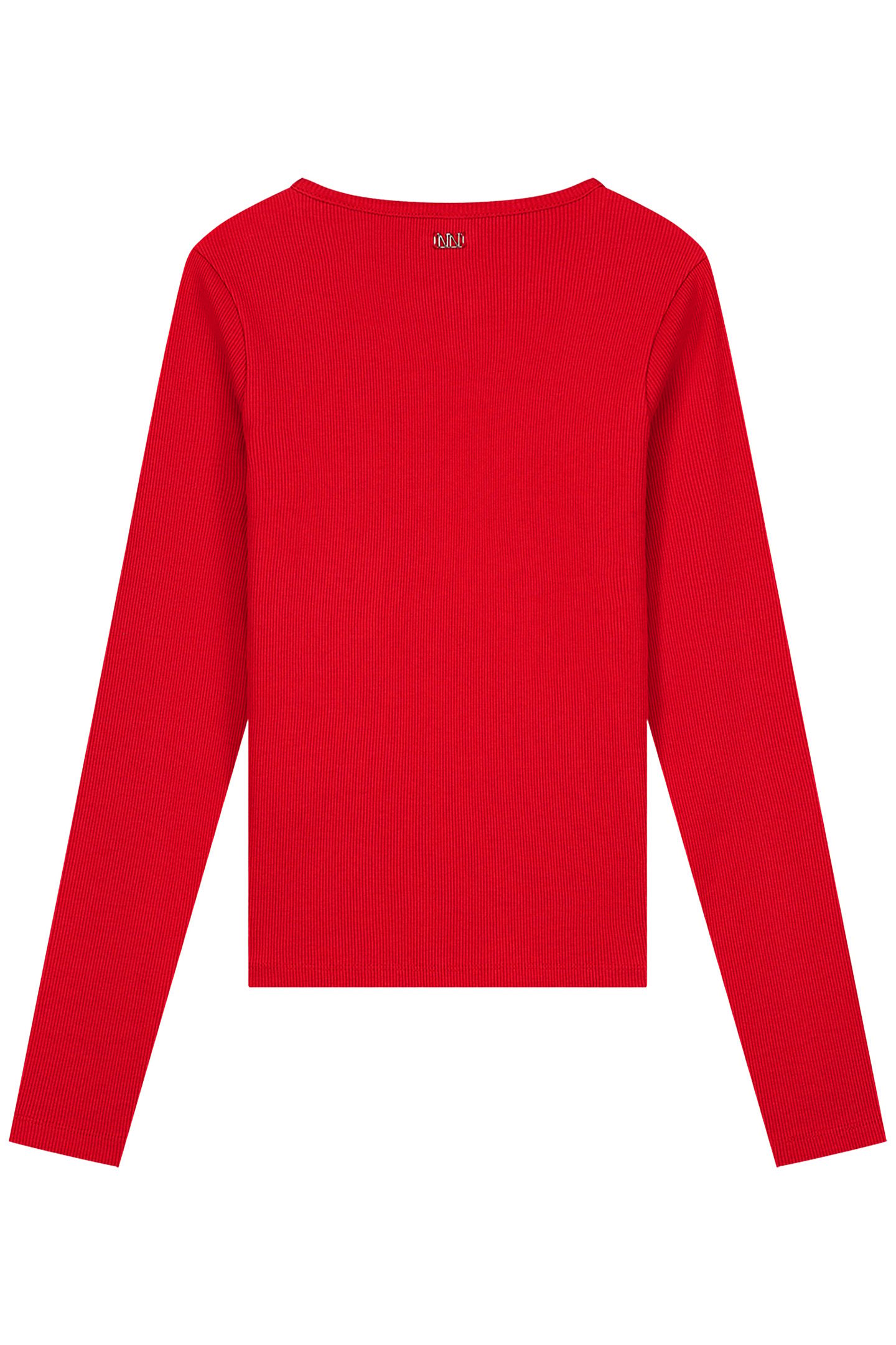 PRESLEY LS RIB TOP RUBY RED 3