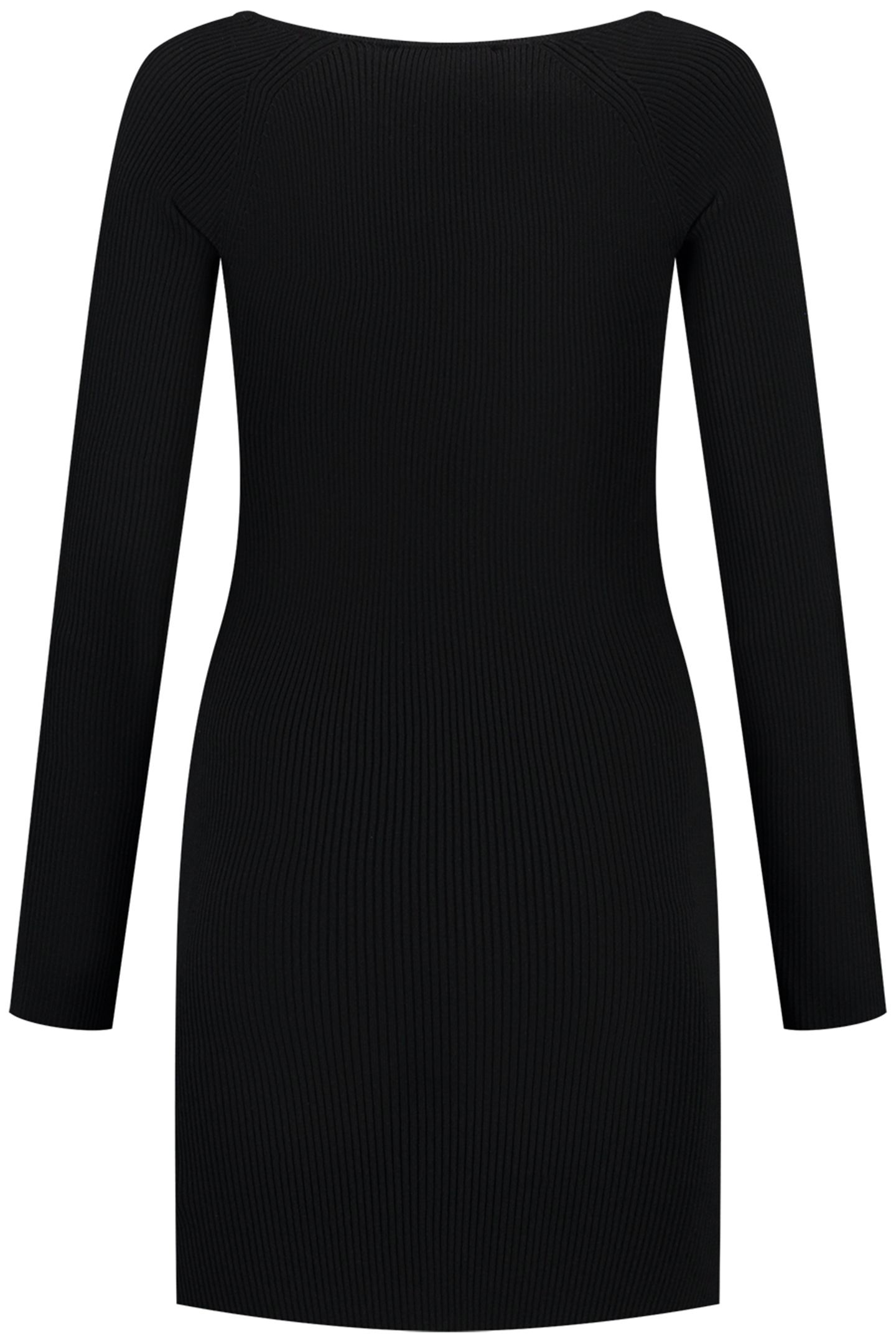 ETNA JOLIE RIB DRESS BLACK 3