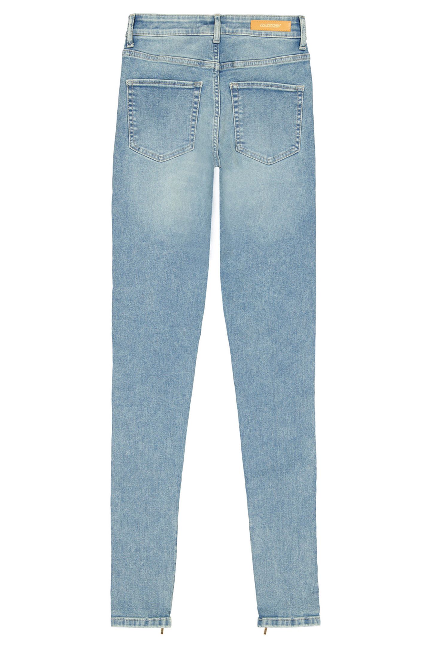 BLOSSOM ZIP JEANS MID BLUE STONE 6