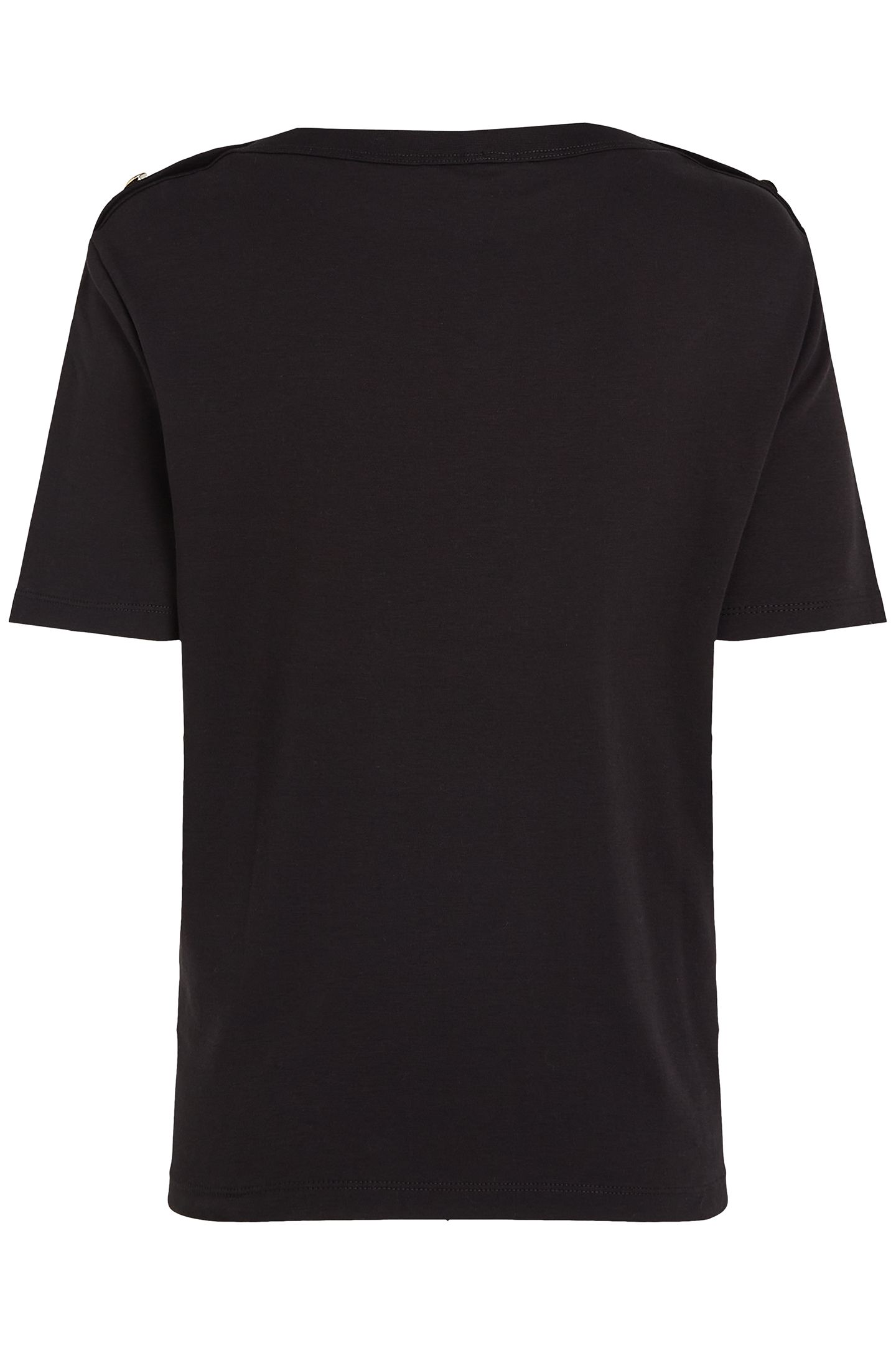 TOMMY HILFIGER STANDARD FIT T-SHIRT BLACK 4