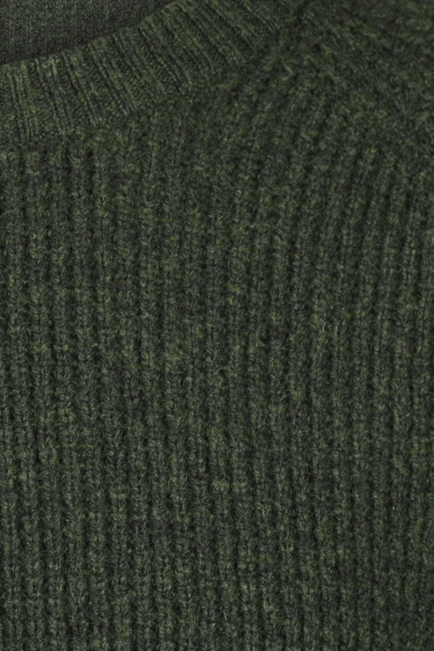 FANCY KNIT C-NECK SWEATER PINE GREEN 3