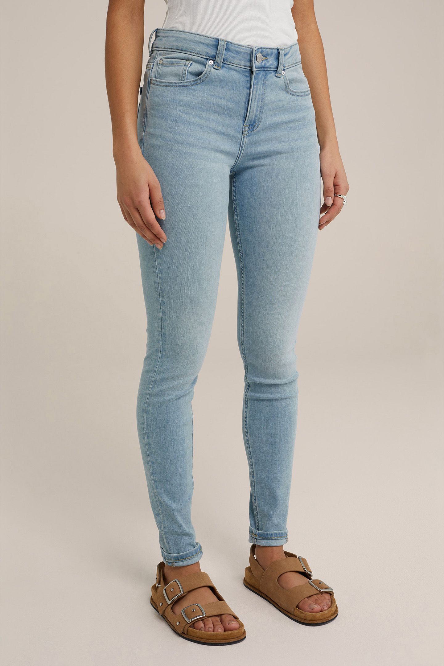 5-POCKET MID WAIST LIGHT BLUE 1