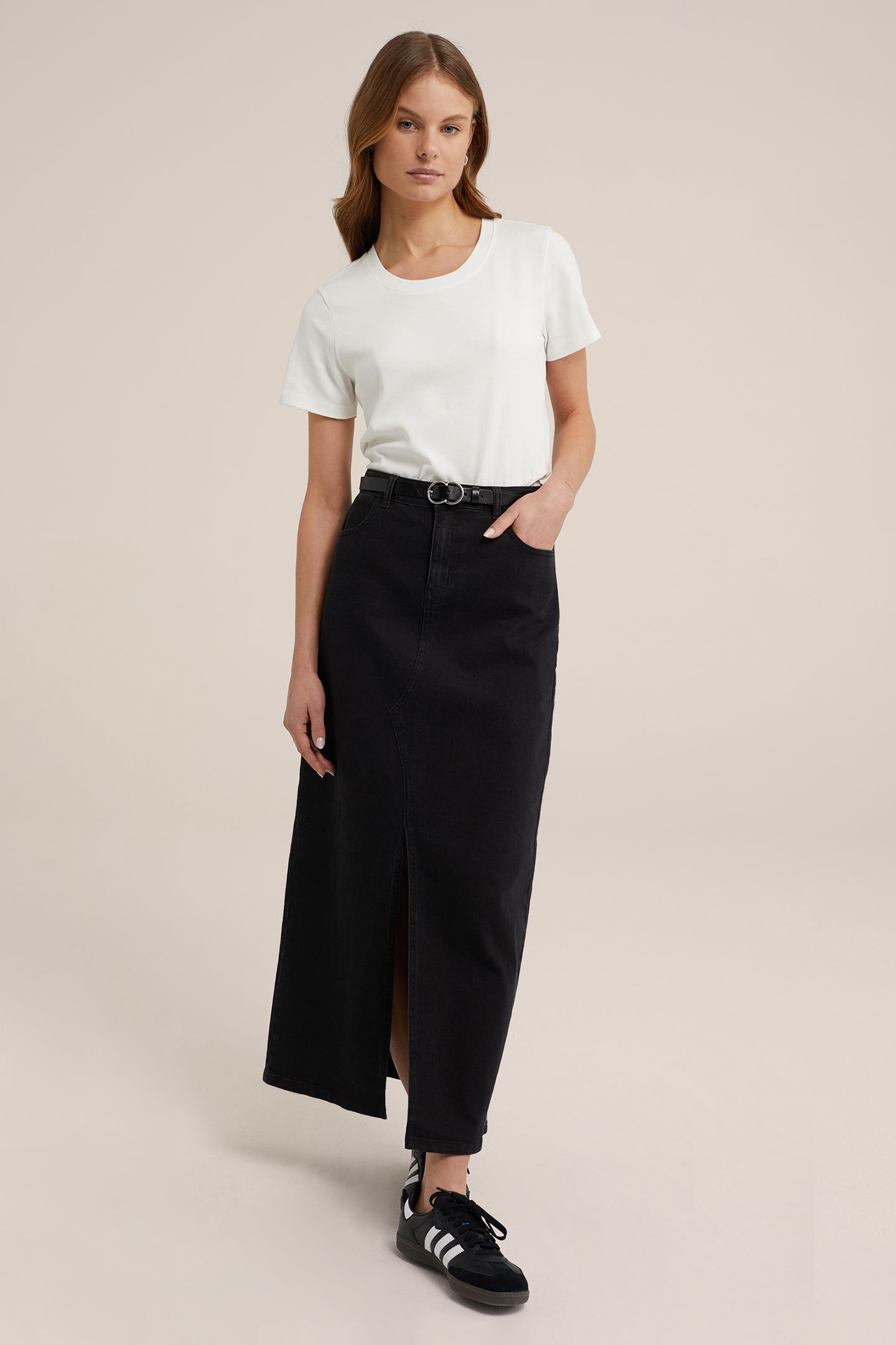 SKIRT MAXI LENGTH BLACK 3