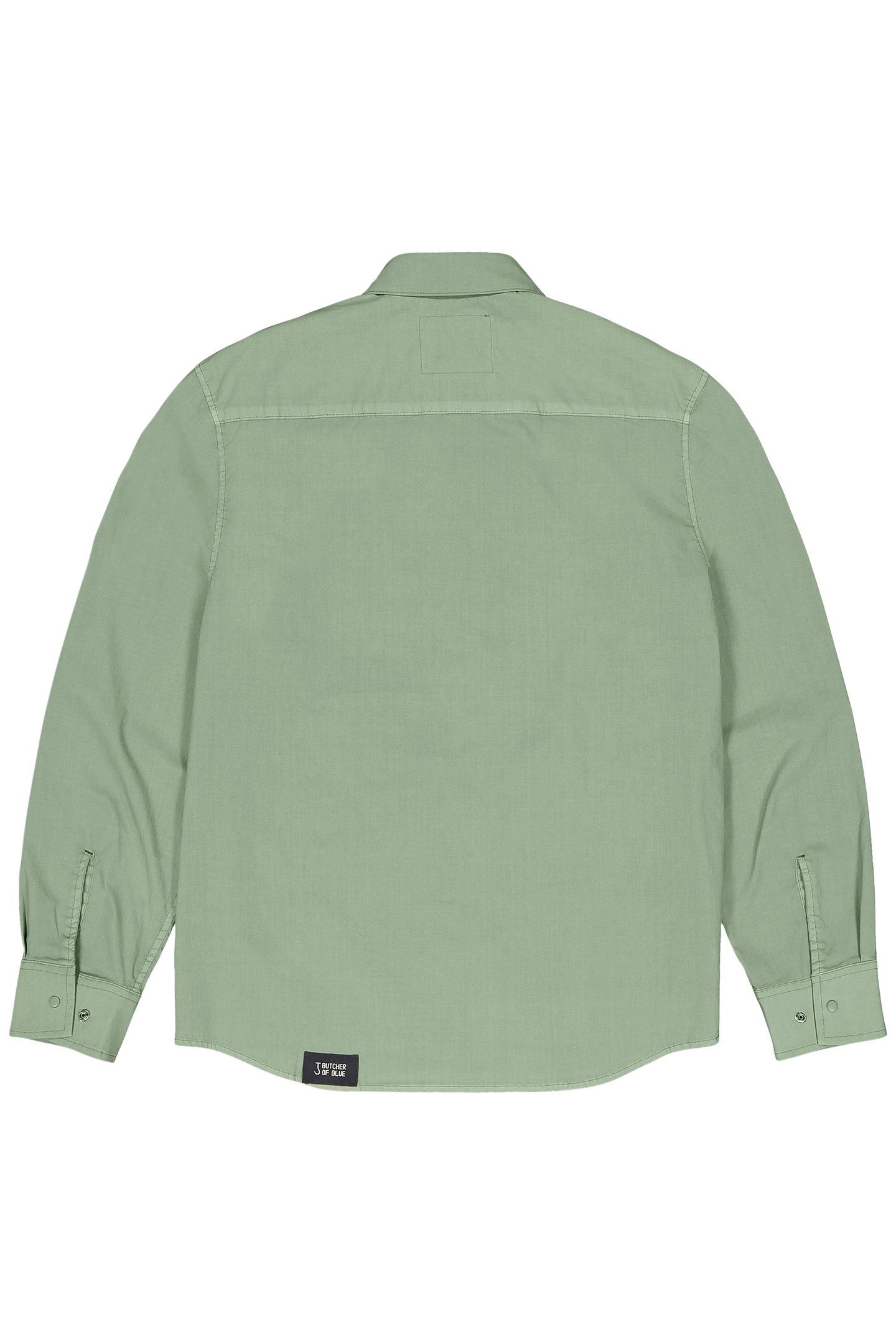 LUCA POPLIN OVERSHIRT JADE GREEN 3