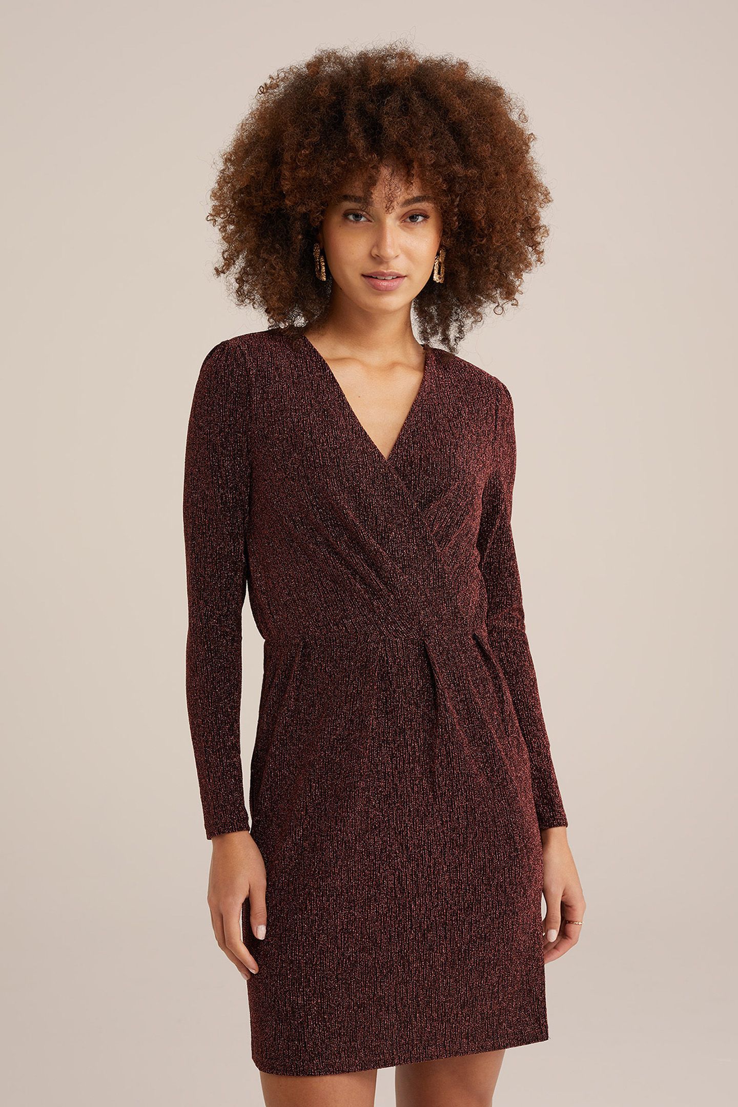 DRESS MID LENGTH RED 1