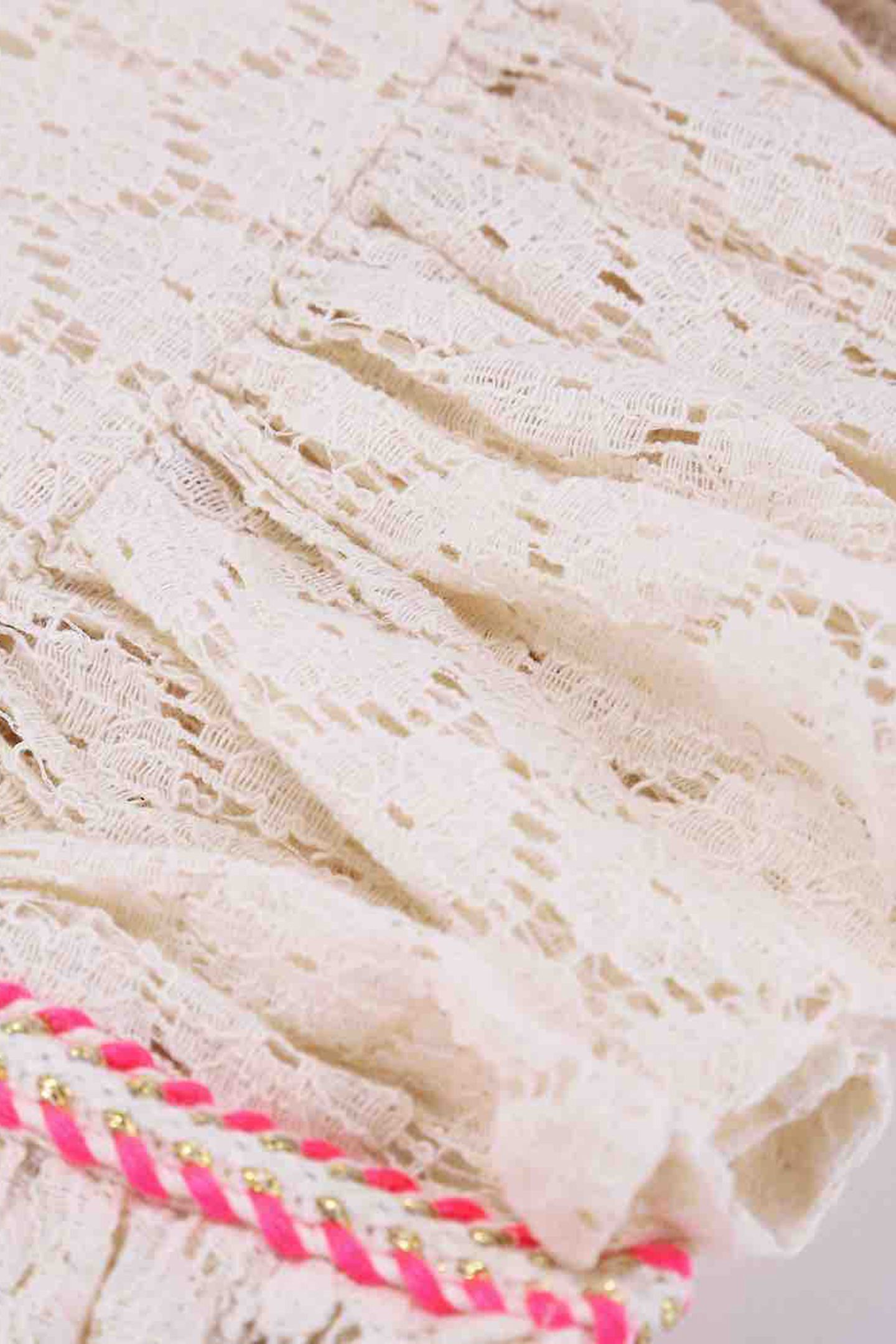 TOP PAOLA CREAM FLOWER LACE 10