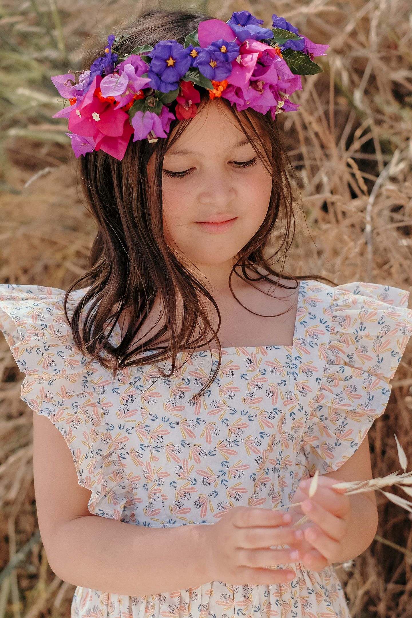 DRESS AMBIKA CREAM PETALS 5
