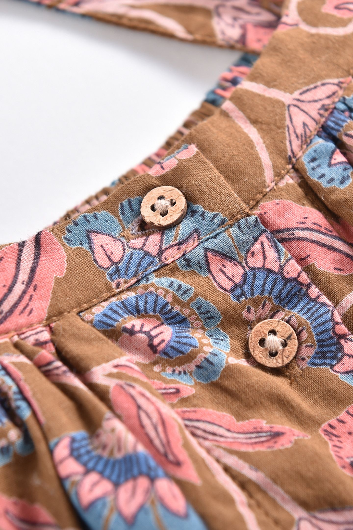 SKIRT ASANNA BRONZE FOLK FLOWERS 5
