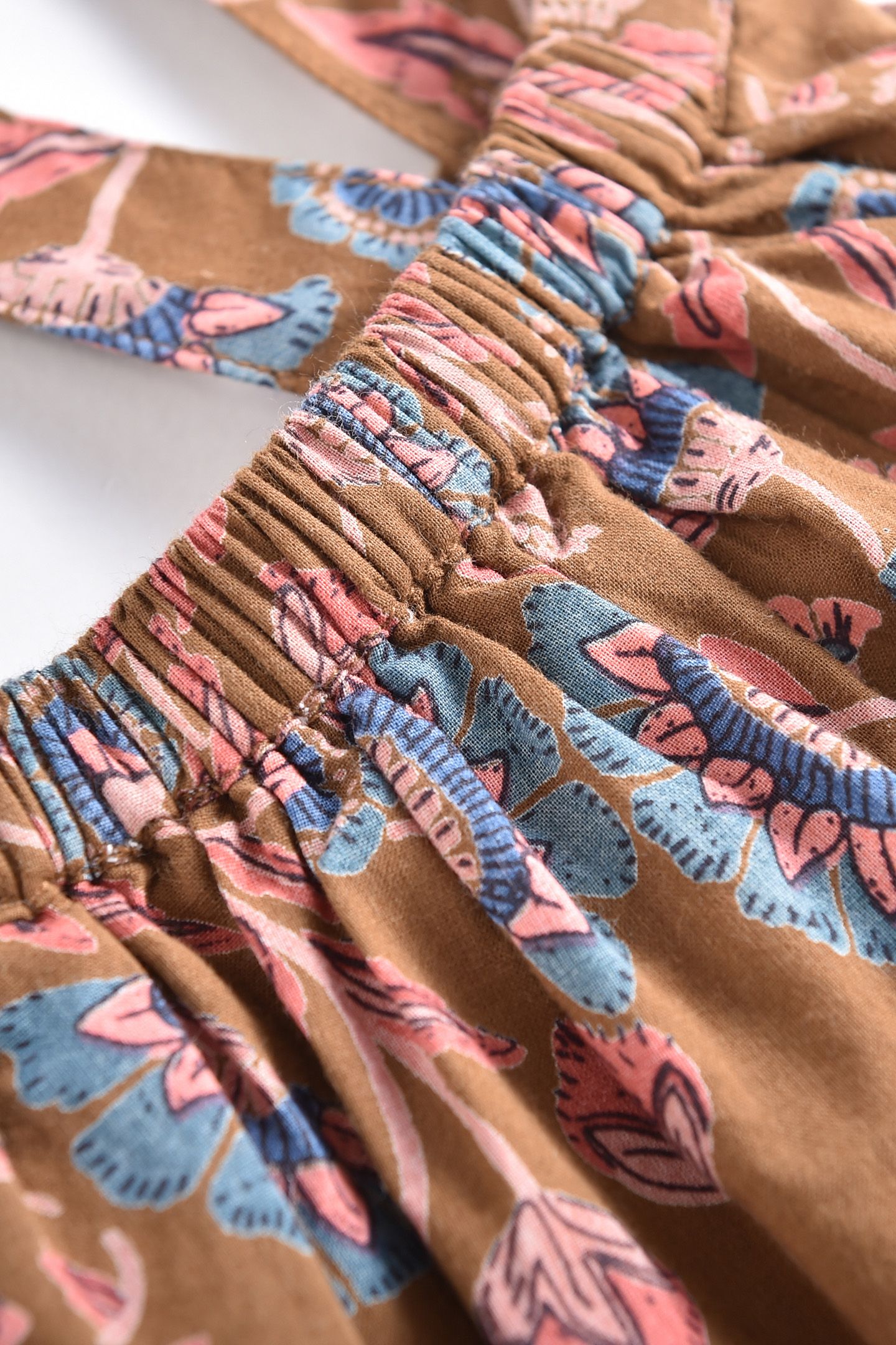SKIRT ASANNA BRONZE FOLK FLOWERS 6